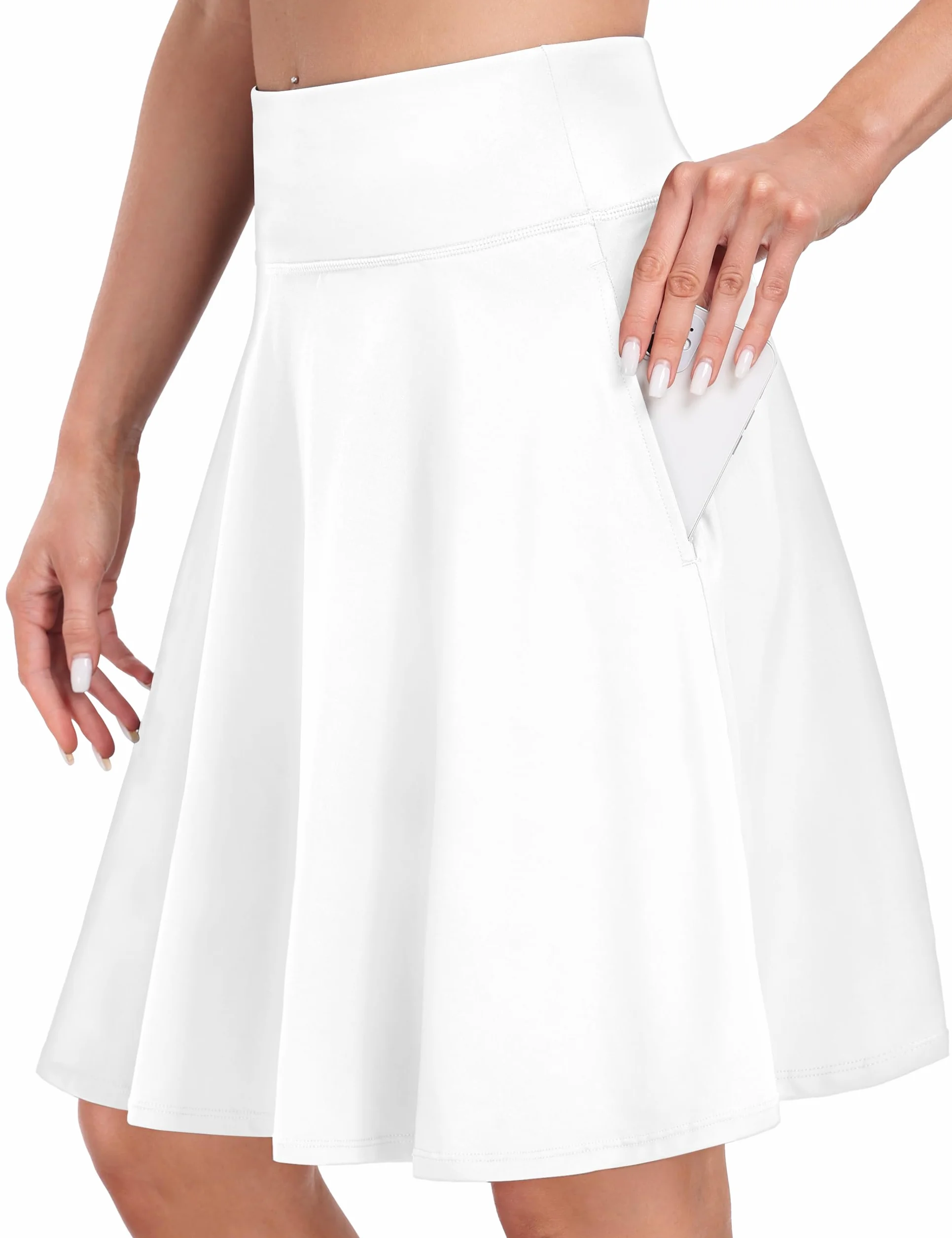 Desol Faldas de tenis y golf de 20 pulgadas para mujer, cintura alta, atlética, con pantalones cortos y bolsillos