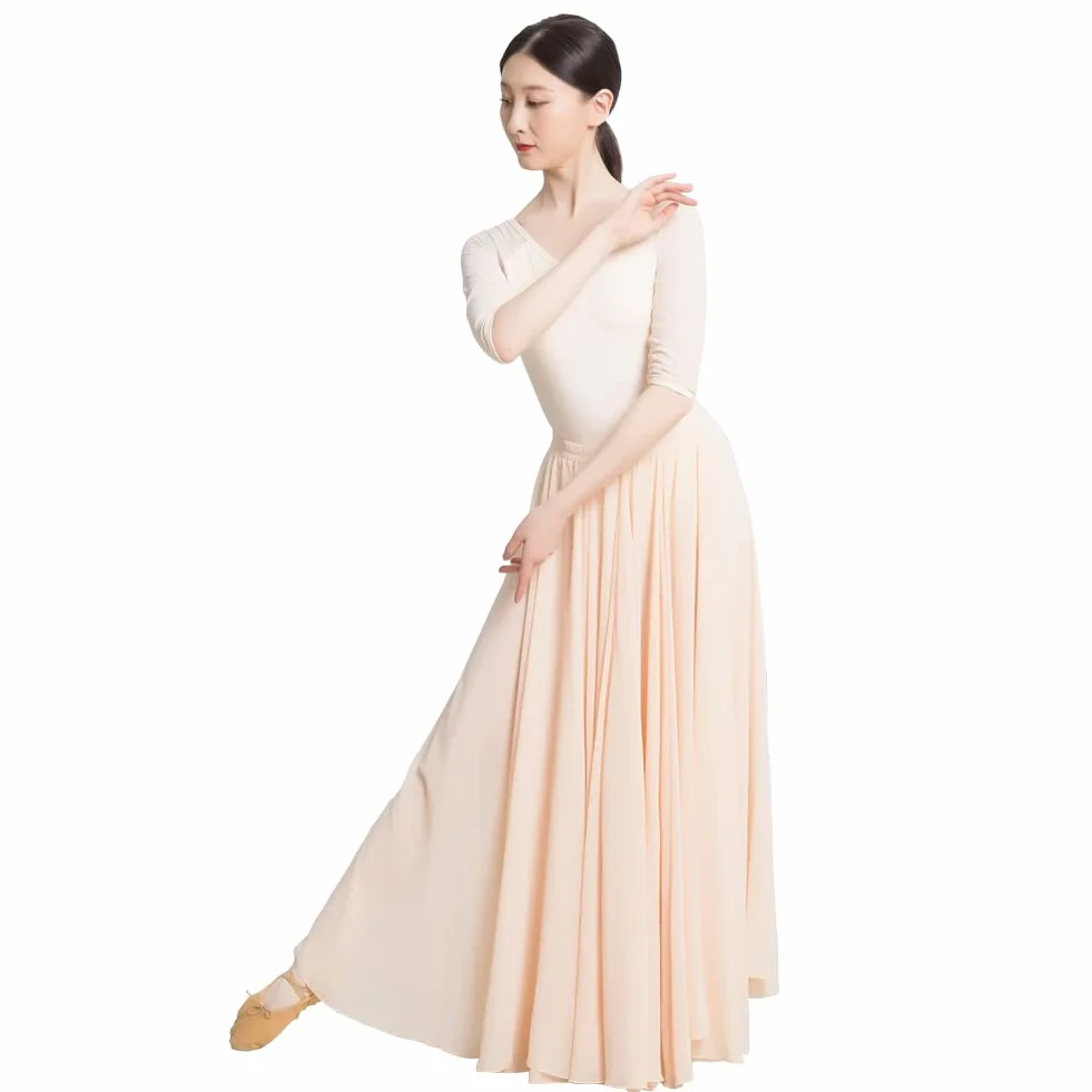 ROYAL SMEELA Vestido Danza Contemporanea Mujer Adulto Maillot Ballet Falda 720 Grados