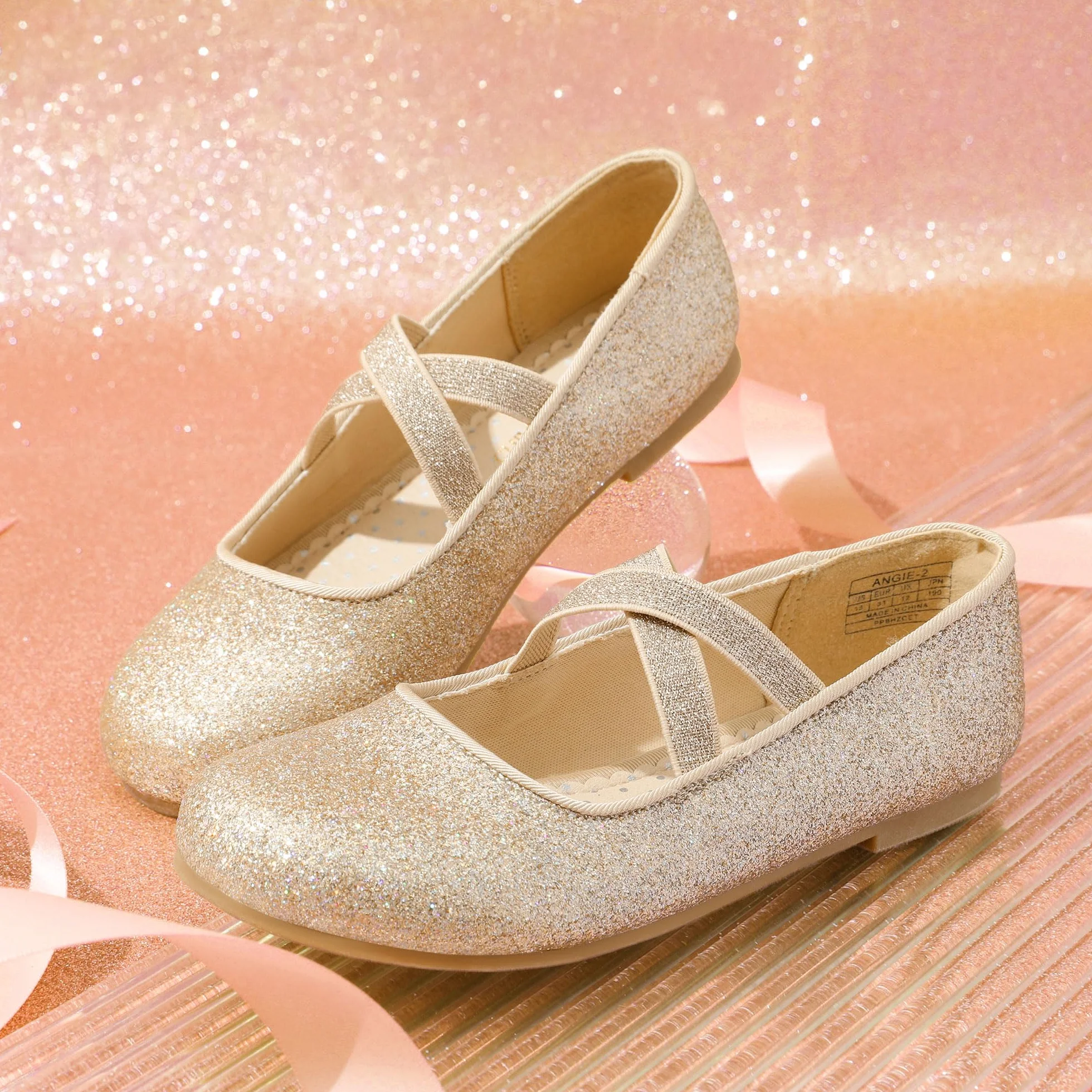 Dream Pairs Kids Bailarinas Mary Jane Zapatos Planos Princesa Angie-2