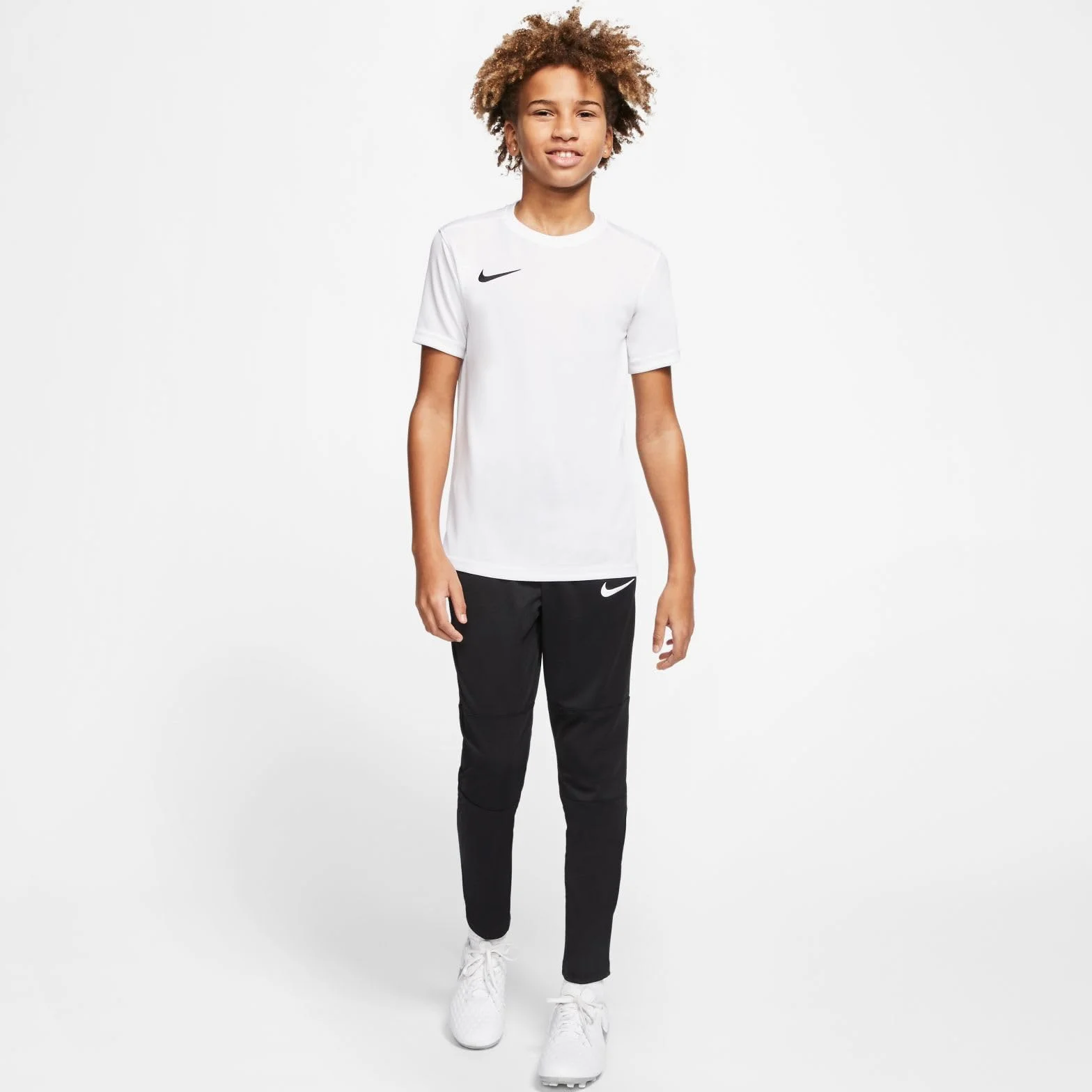 Nike Unisex Niños Camiseta de Manga Corta Nk Df Park 7, White y Black, BV6741-100, S
