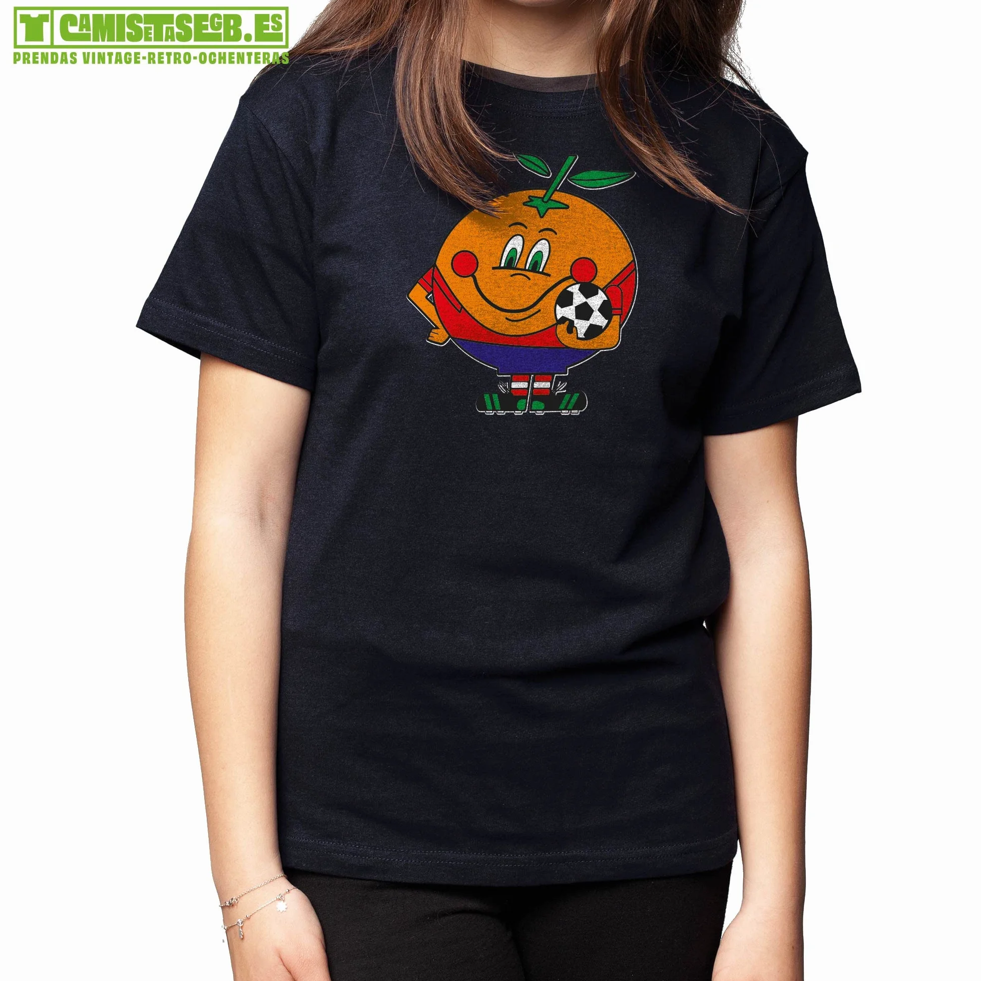 Camiseta Naranjito Retro 80's Adulto Niño EGB