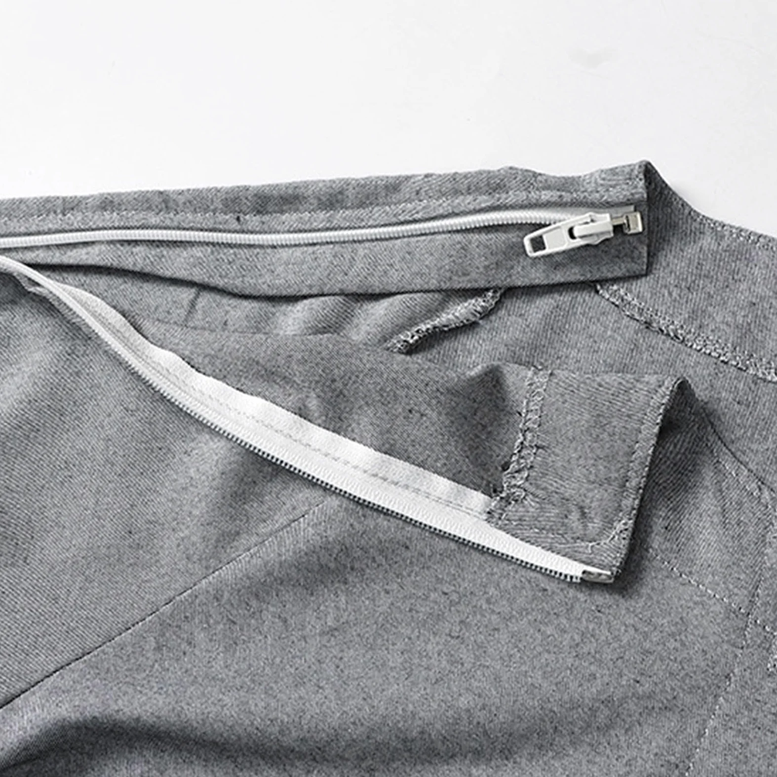 Conjunto de pijamas para hombre, para pacientes postrados, ropa totalmente abierta con desgarro, ayuda al cuidado, fractura rehabilitación hospital bata de ancianos, transpirable, todas las