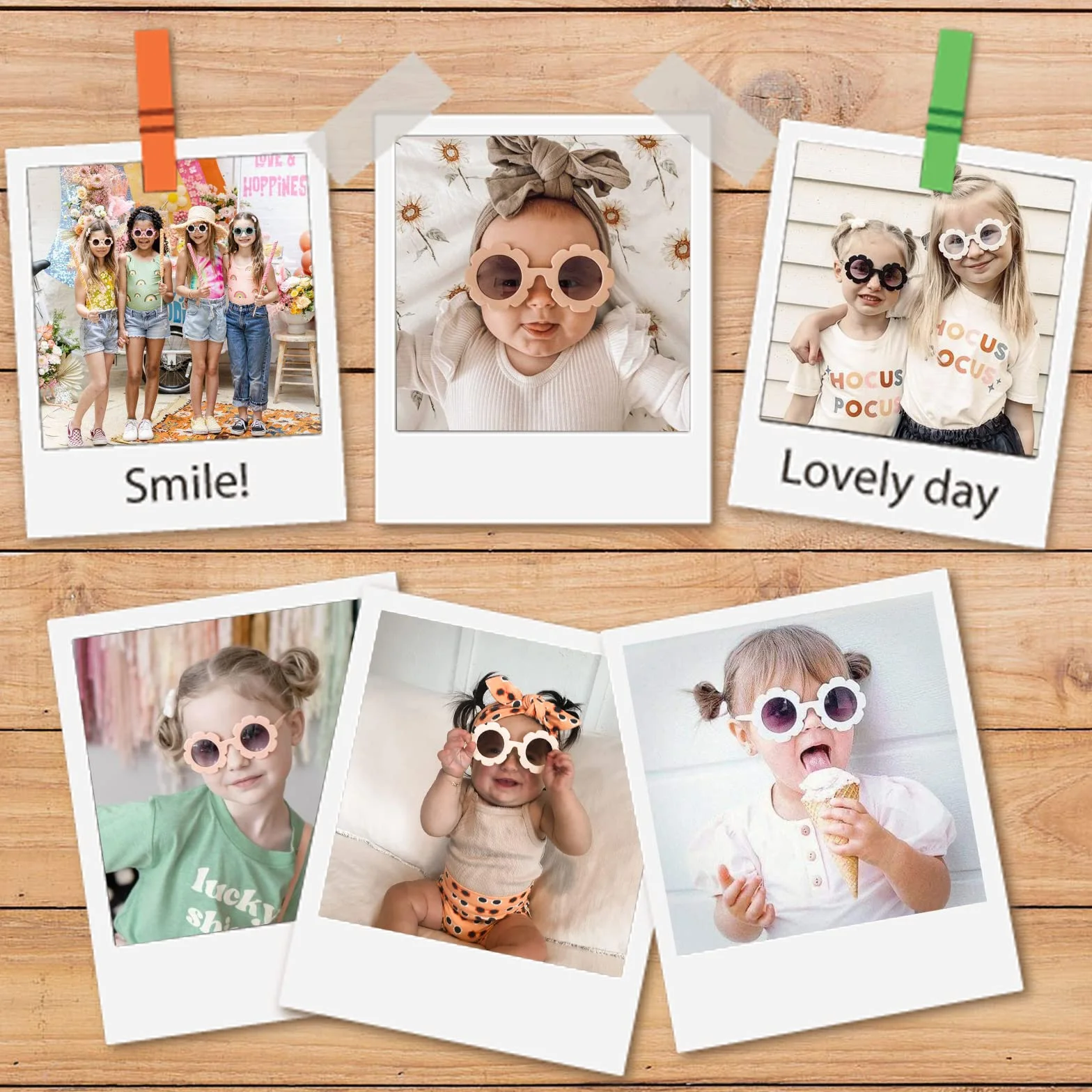 DRESHOW Kids Gafas de Sol Redondas para Niñas Niños