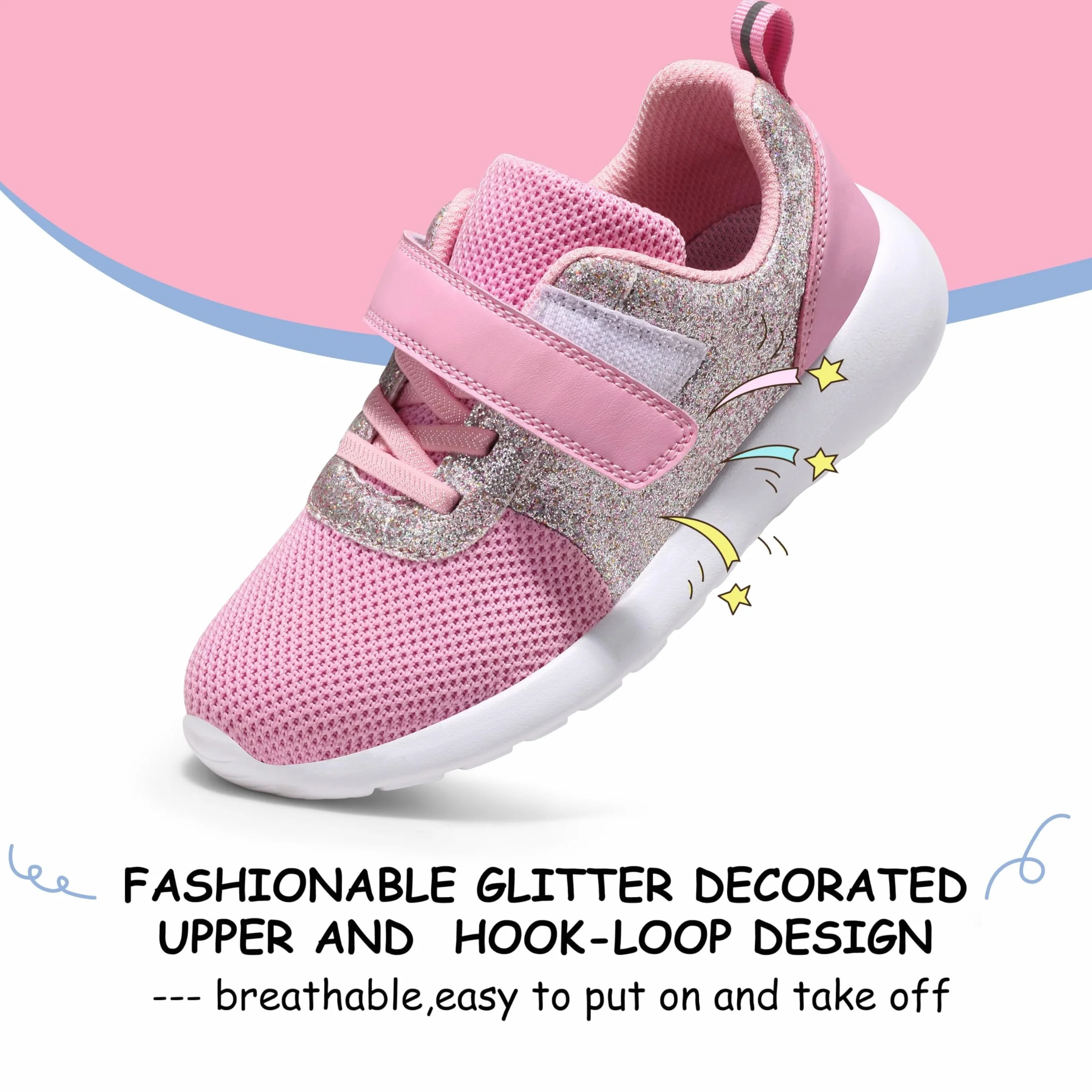 Harvest Land Zapatillas Niñas Deporte Transpirables Corre Ligero Antideslizante Tenis