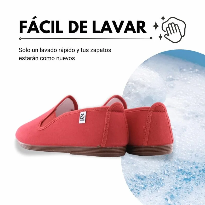 Zapatillas de lona Kung-Fu Escoolers E55 Rojo 37