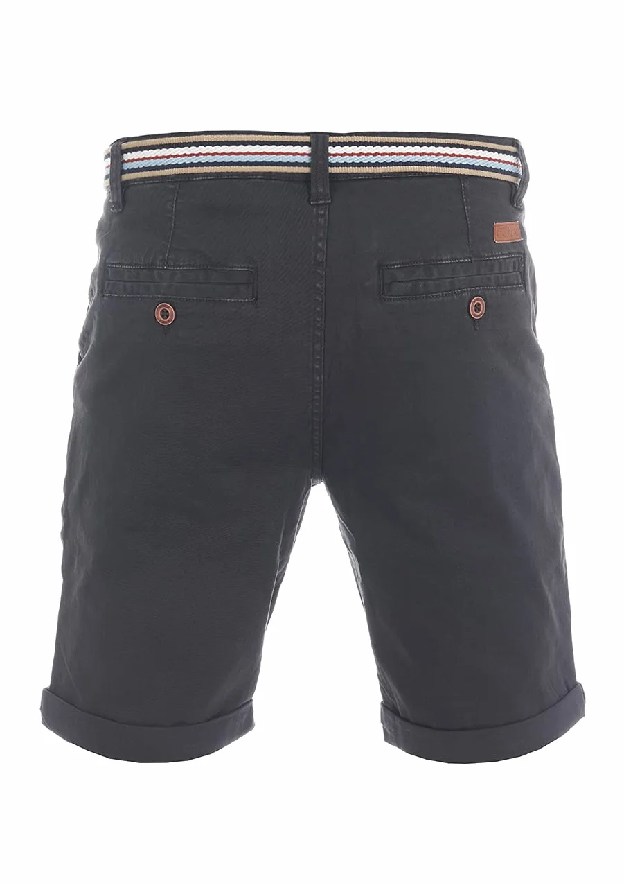 riverso RIVKlaas Pantalones Cortos Chinos Hombre Corte Regular Cinturón Bermuda Verano 98% Algodón W30-W42