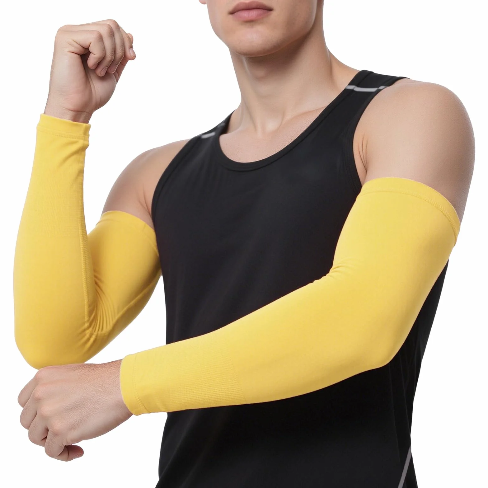 TopTie Manga para Brazo Elásticas Protección UV Manguitos Transpirables para Ciclismo Running Voleibol