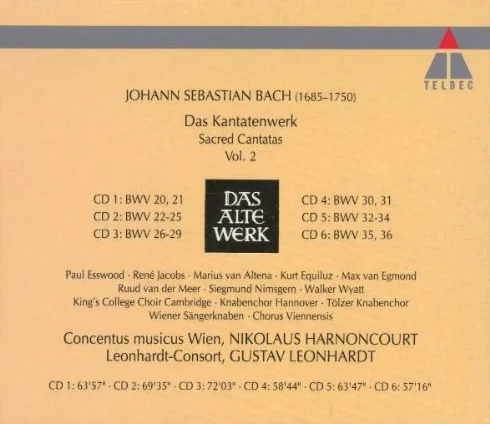 Bach Cantates Sacrées Vol.2 BWV 20-36