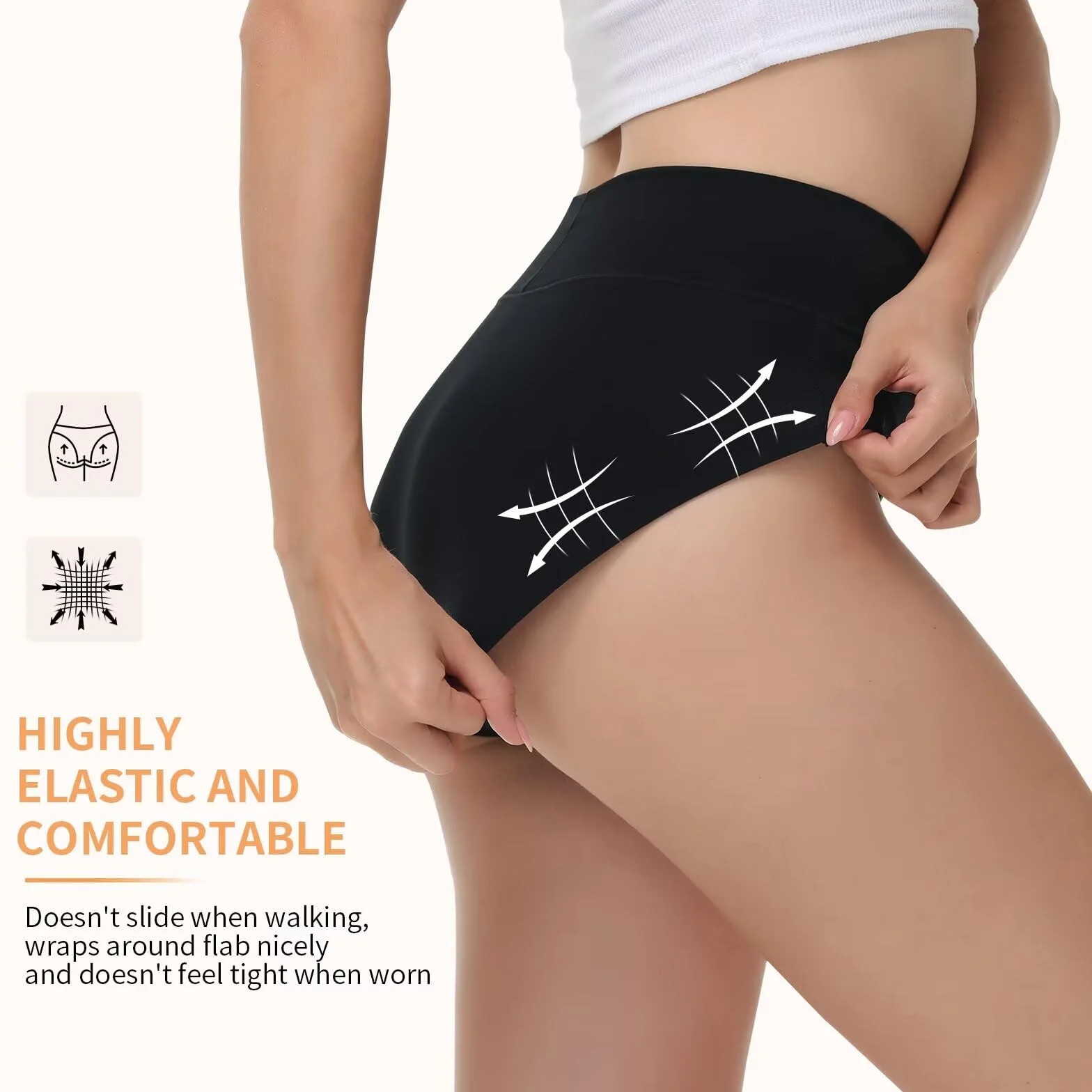 NUOZA Bragas Mujer Cintura Alta Algodon Pack 5