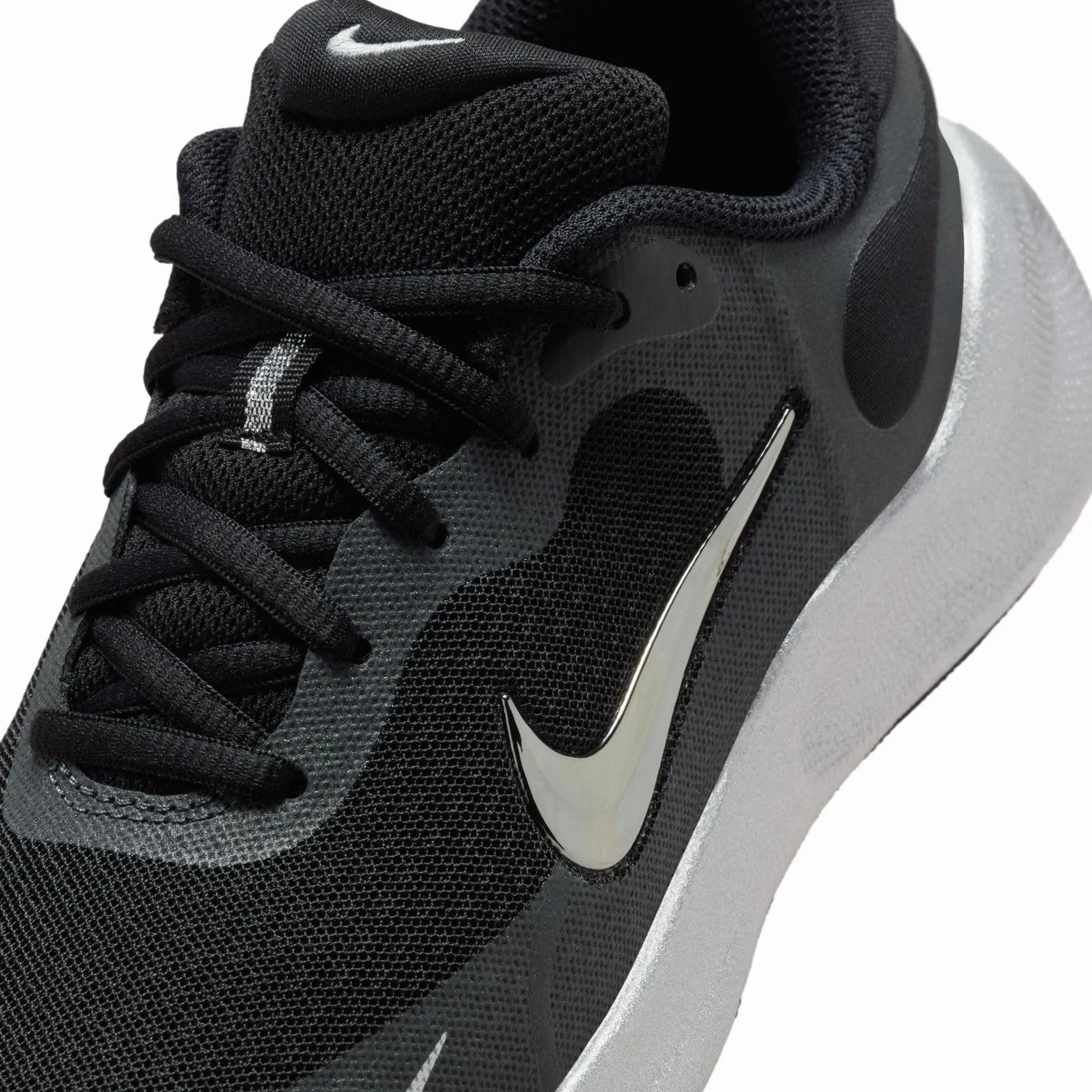 Nike Revolution 7 Se GS Zapatillas Carrera Montaña Black Metallic Silver Anthracite 37.5 EU