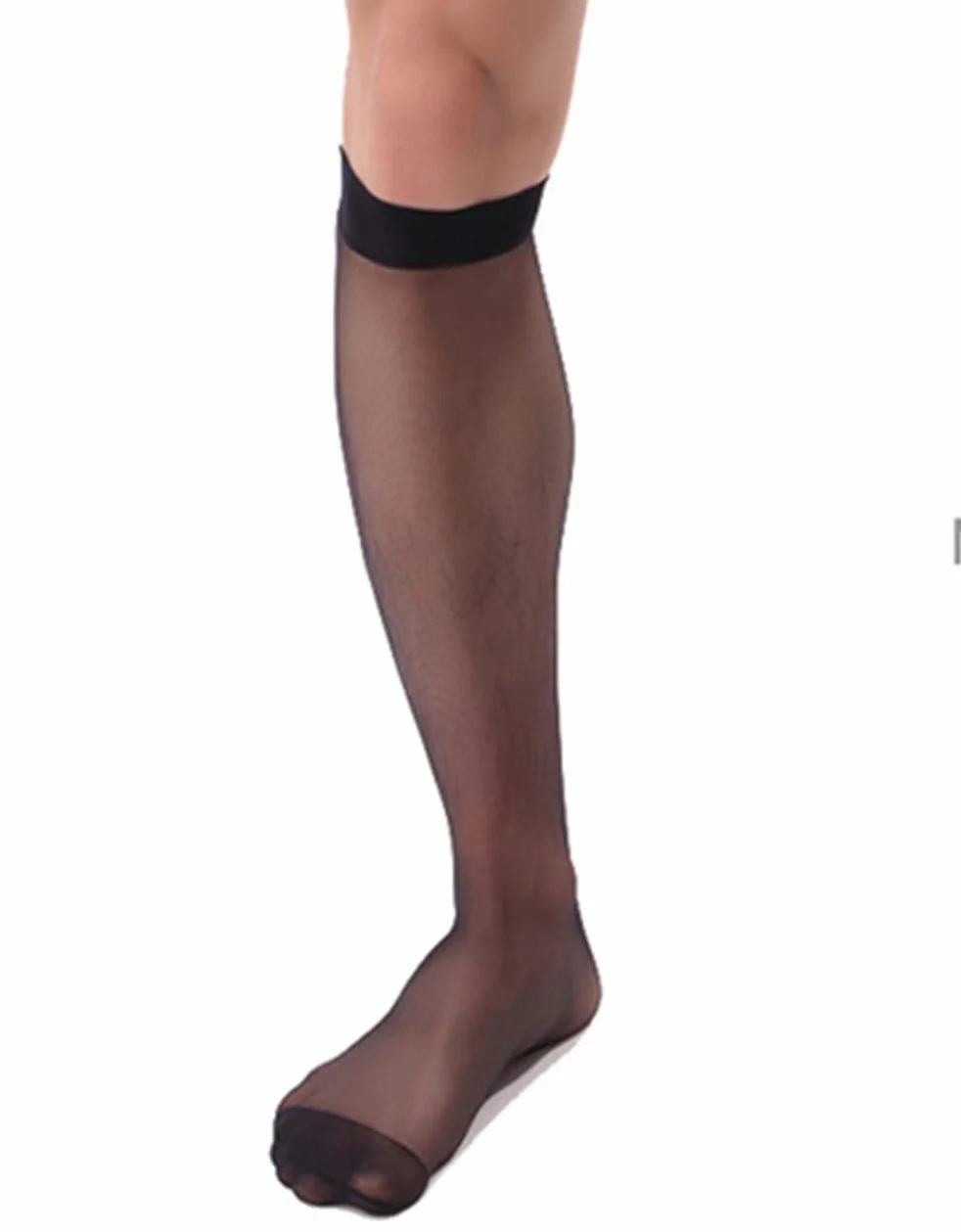 ADESUGATA Medias de Negocios para Hombre Antimicrobianas Resistentes al Olor Transparentes Negras Juego de 3