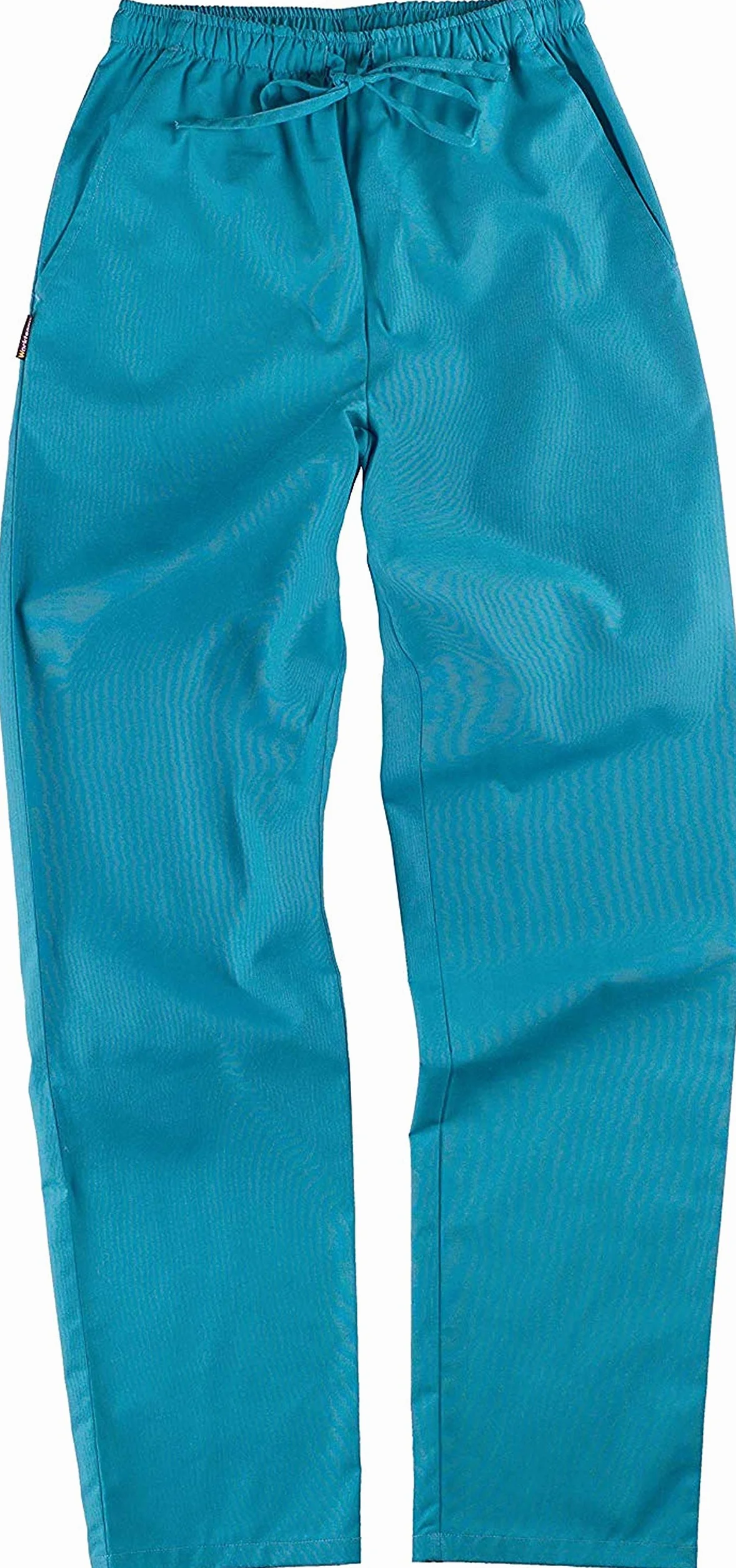 WORKTEAM Conjunto Sanitario Casaca y Pantalón Multibolsillos Cuello Pico Cintura Ajustable