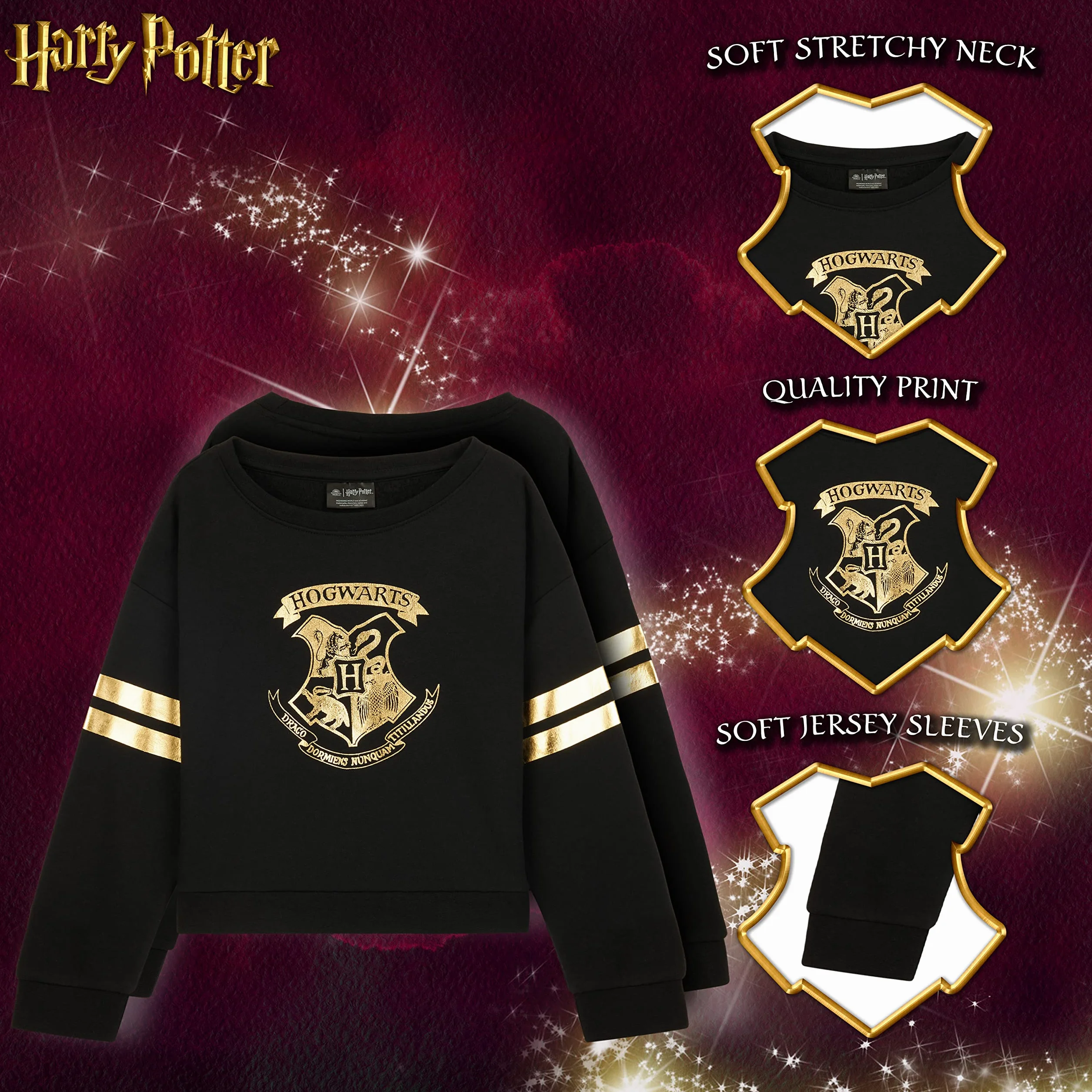 Sudadera Harry Potter Cuello Redondo Niña Regalos