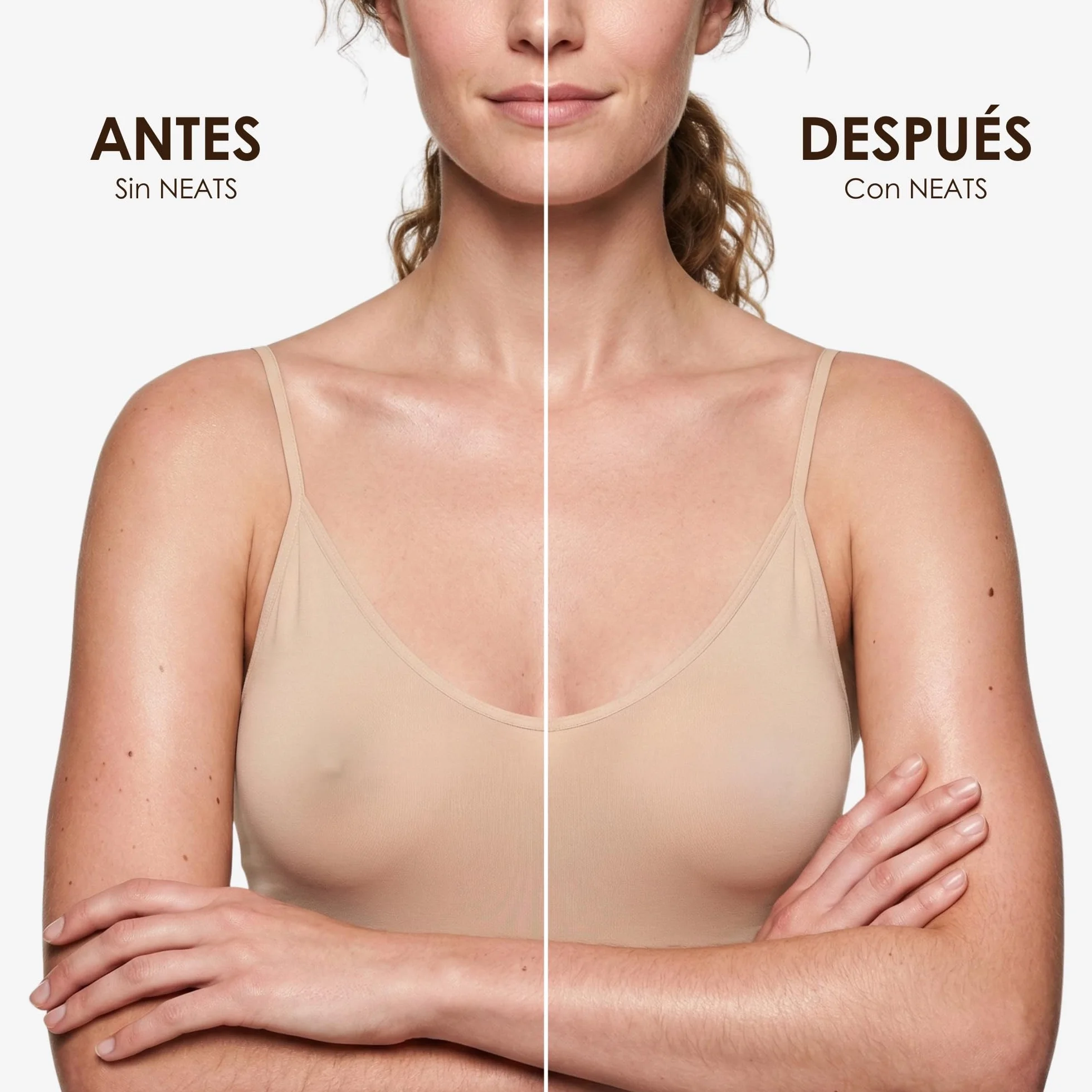NEATS Sujetador Adhesivo Hipoalergénico de Silicona, Cubre Pezones Invisibles Reutilizables