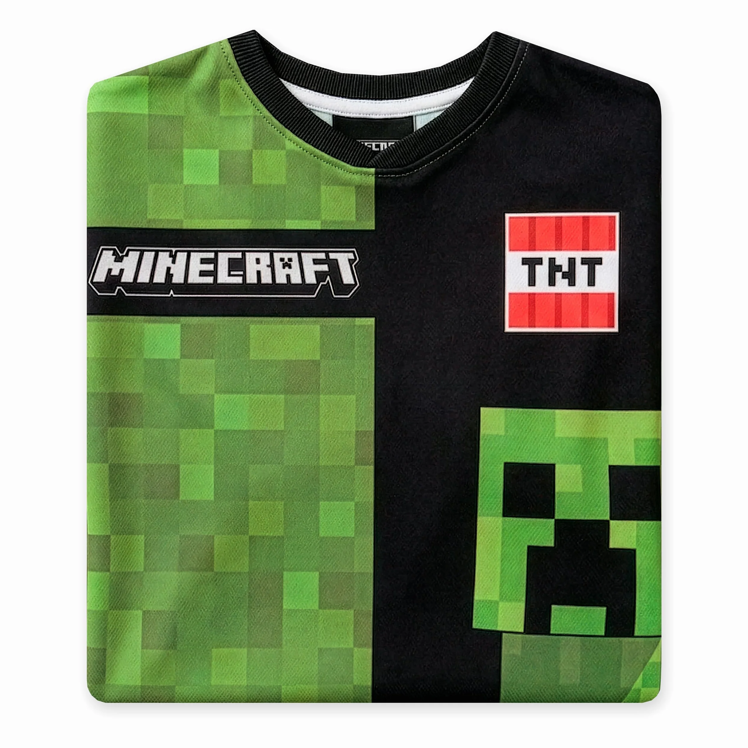 Minecraft Camiseta Fútbol Oversize Niño Creeper Ropa