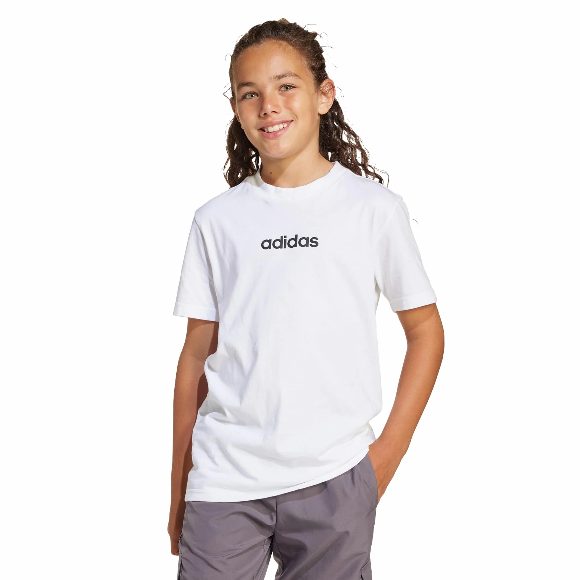Adidas Essentials Linear Logo T-Shirt Camiseta Unisex niños (Pack de 1)