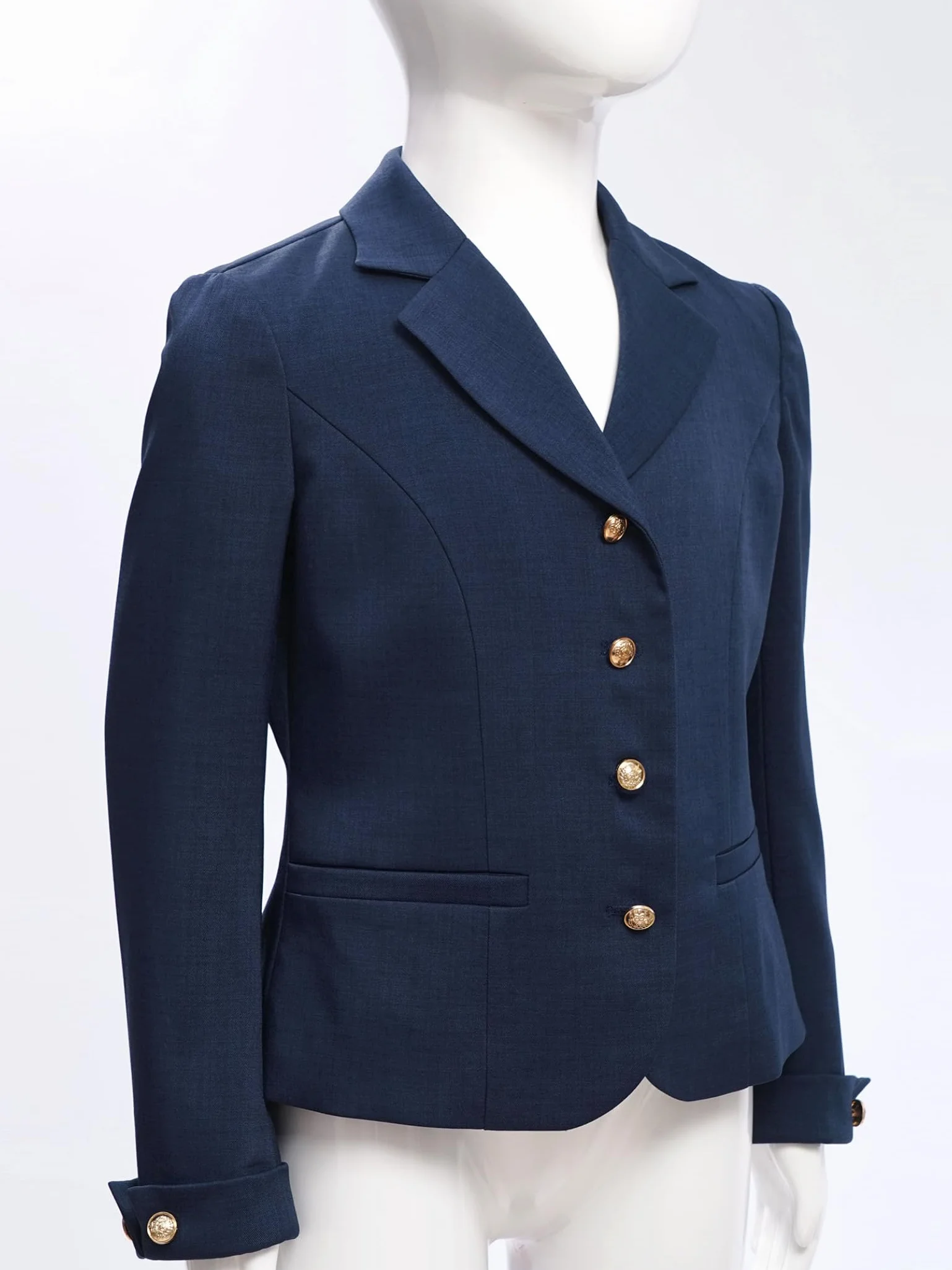 Blazer escolar para niños y niñas de manga larga cuello solapa 5-16 años