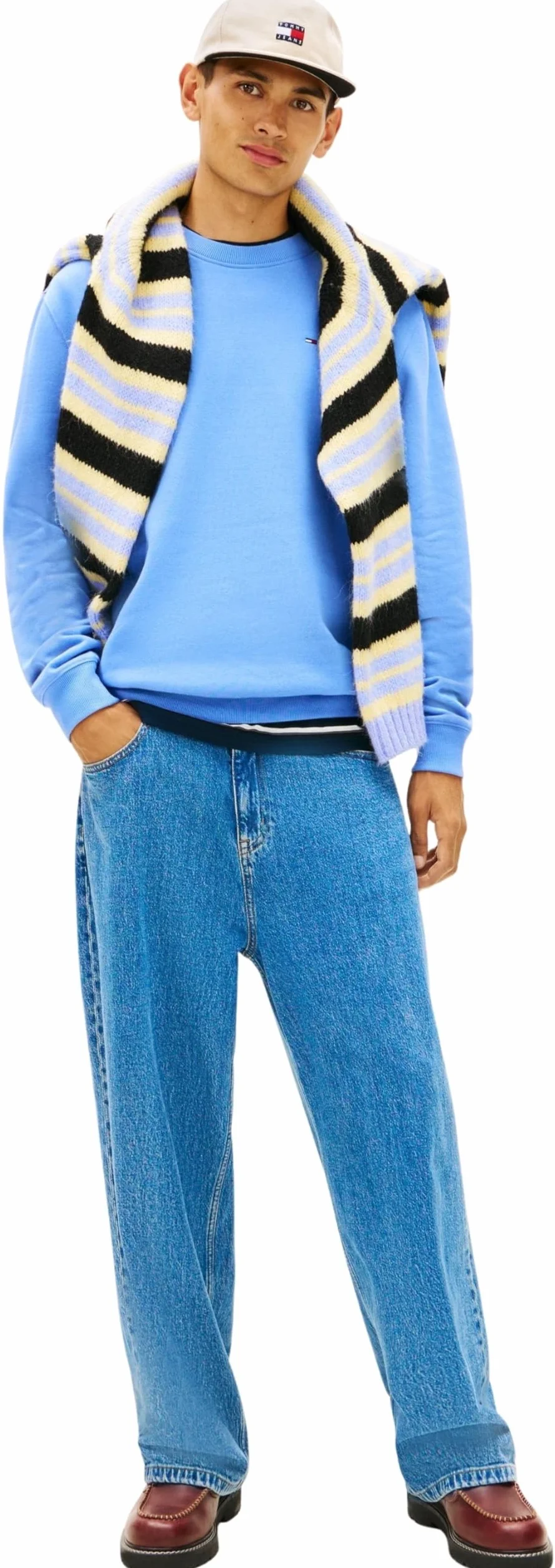 Tommy Jeans TJM Reg S Flag Crew Ext Sudadera Hombre