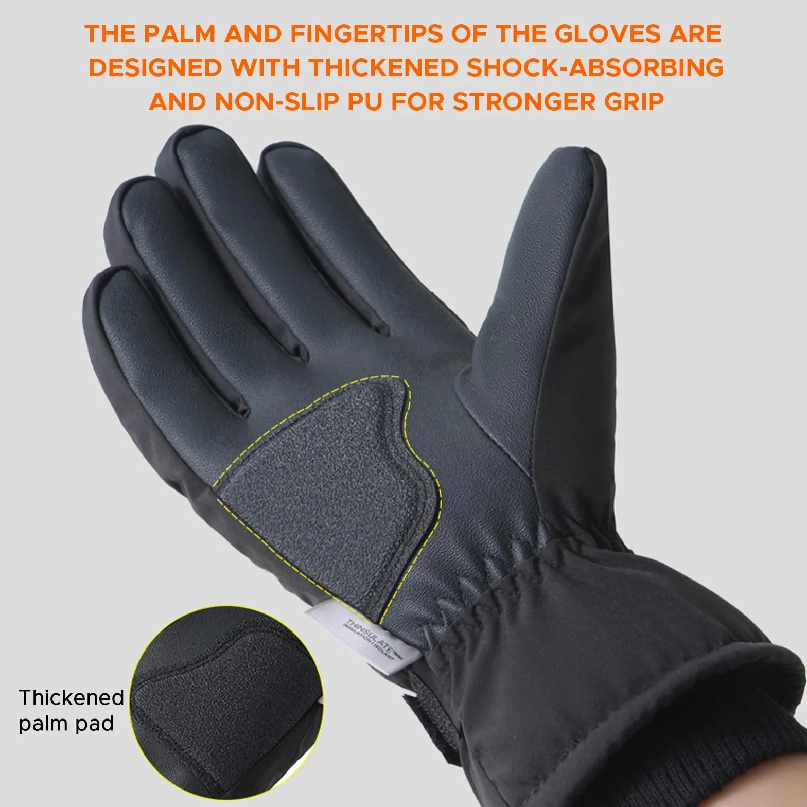 Guantes Invierno Impermeable Pantalla Táctil para Frio Ciclismo Running Esqui Snowboard Moto Calefactables