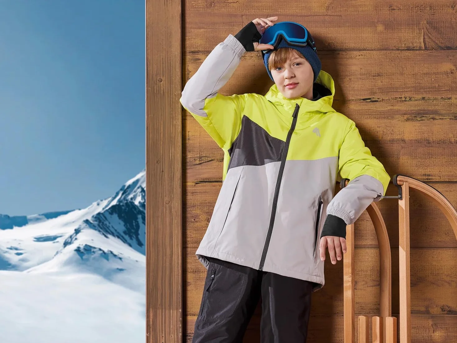 Crivit Chaqueta de esquí para niños adolescentes