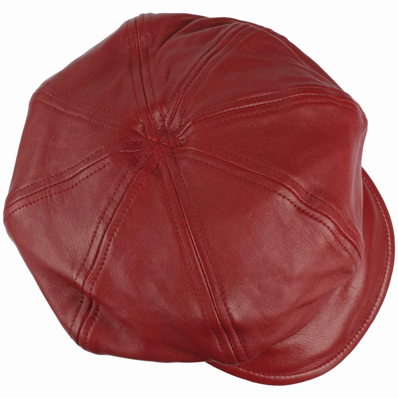 Seeberger Gorra Newsboy Piel Mujer Baker Boy Visera Otoño Verano Invierno