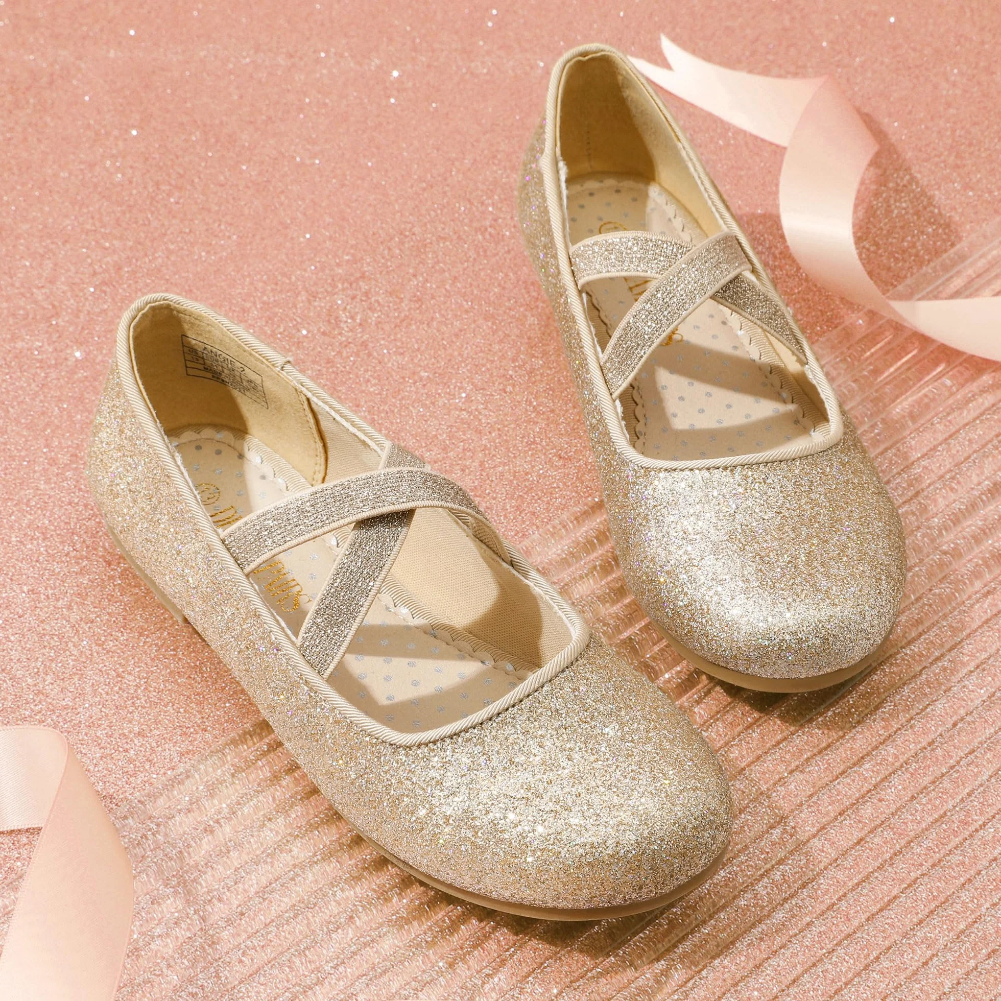 Dream Pairs Kids Bailarinas Mary Jane Zapatos Planos Princesa Angie-2