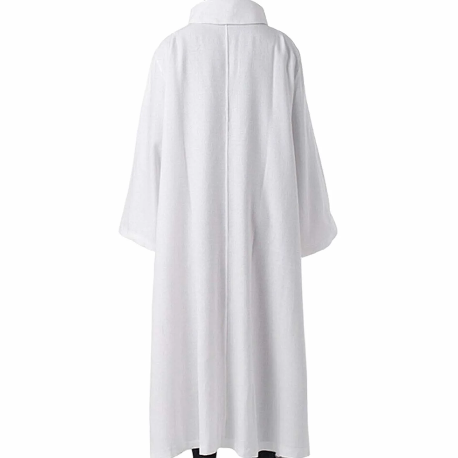 Vestidura de Pastor Túnica Blanca Sacerdotes Católicos Iglesia Ropa Clérigos Oriente Medio Larga