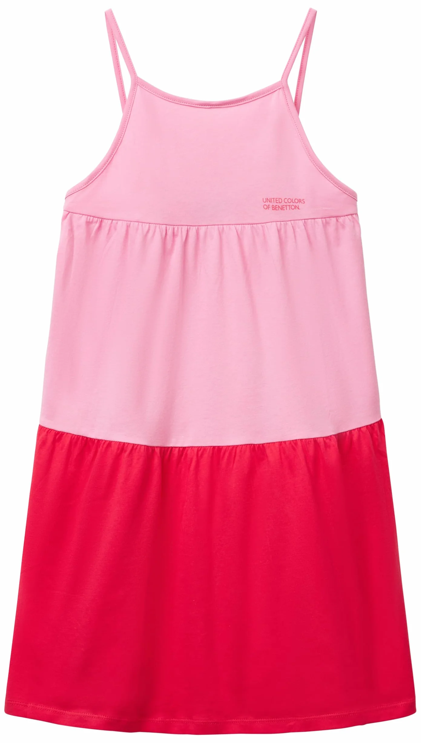 United Colors of Benetton Vestito 30960v00f Salida de baño, Rosa, 120 cm Niñas y niñas