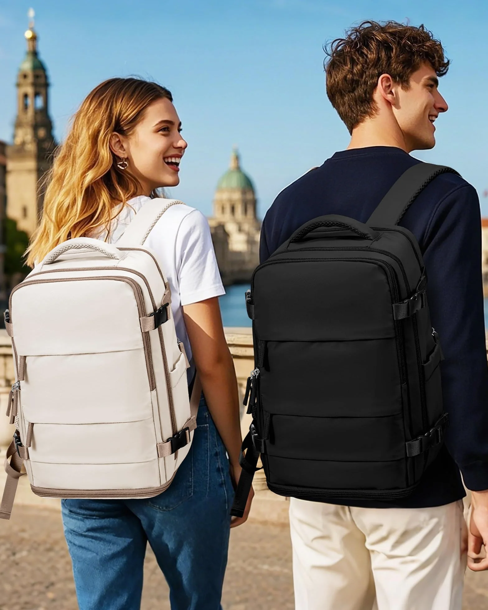 Mochila Viaje Cabina Avion 40x30x20 Mujer Ryanair Equipaje de Mano Vueling Wizzair Easyjet Portatil 14 pulgadas Hombre