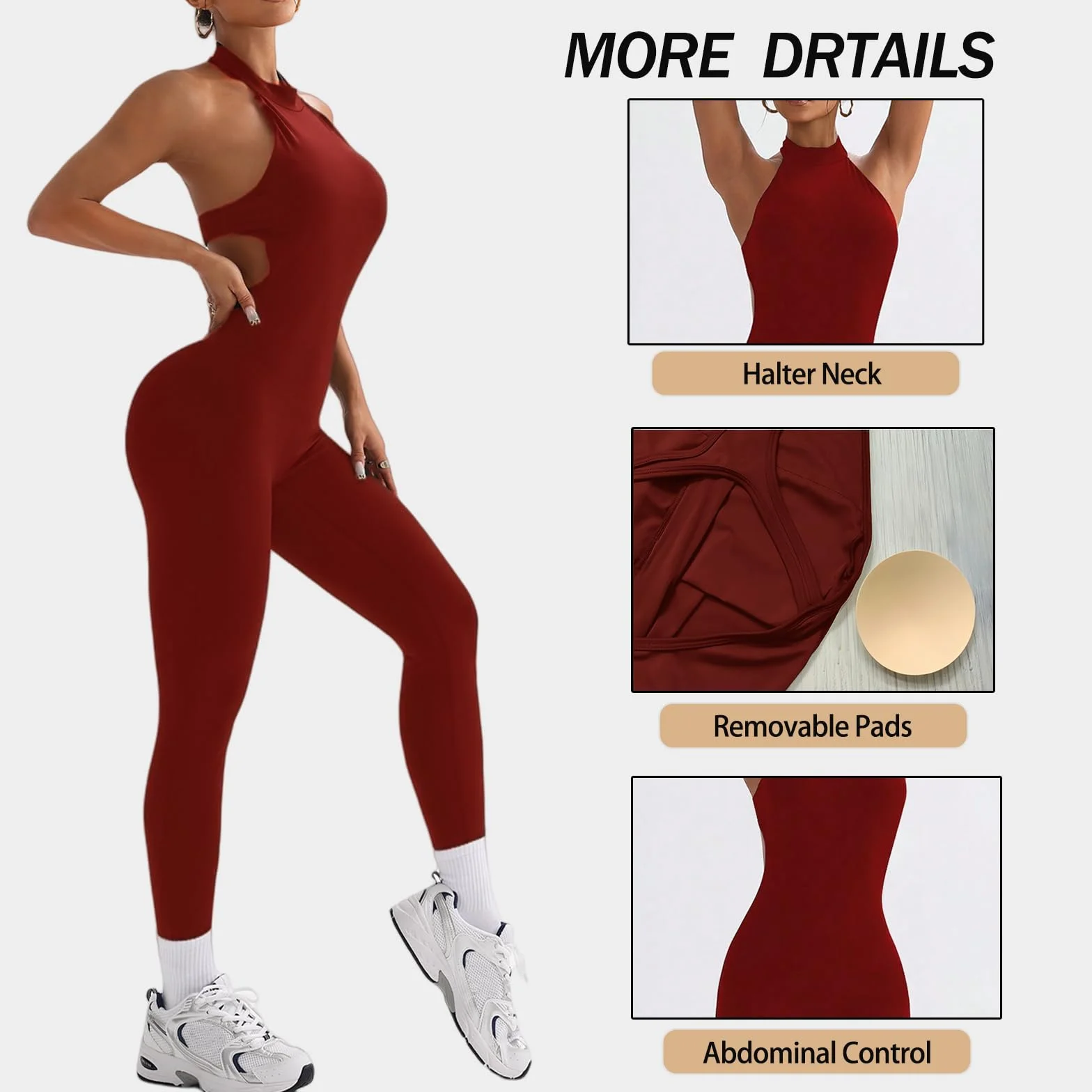 Mono de una pieza para mujer Deportivo sin Costuras Ajustado sin espalda Elástico Elegante Body Overol Ropa Deportiva Gimnasio Yoga