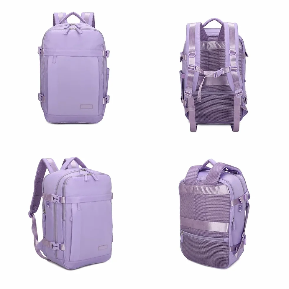 RAYKONG Mochila Cabina Ryanair 40x20x25cm 20L Impermeable Compatible Computadora Portátil 14 Pulgadas Puerto Carga Equipaje Mano Alta Resistencia