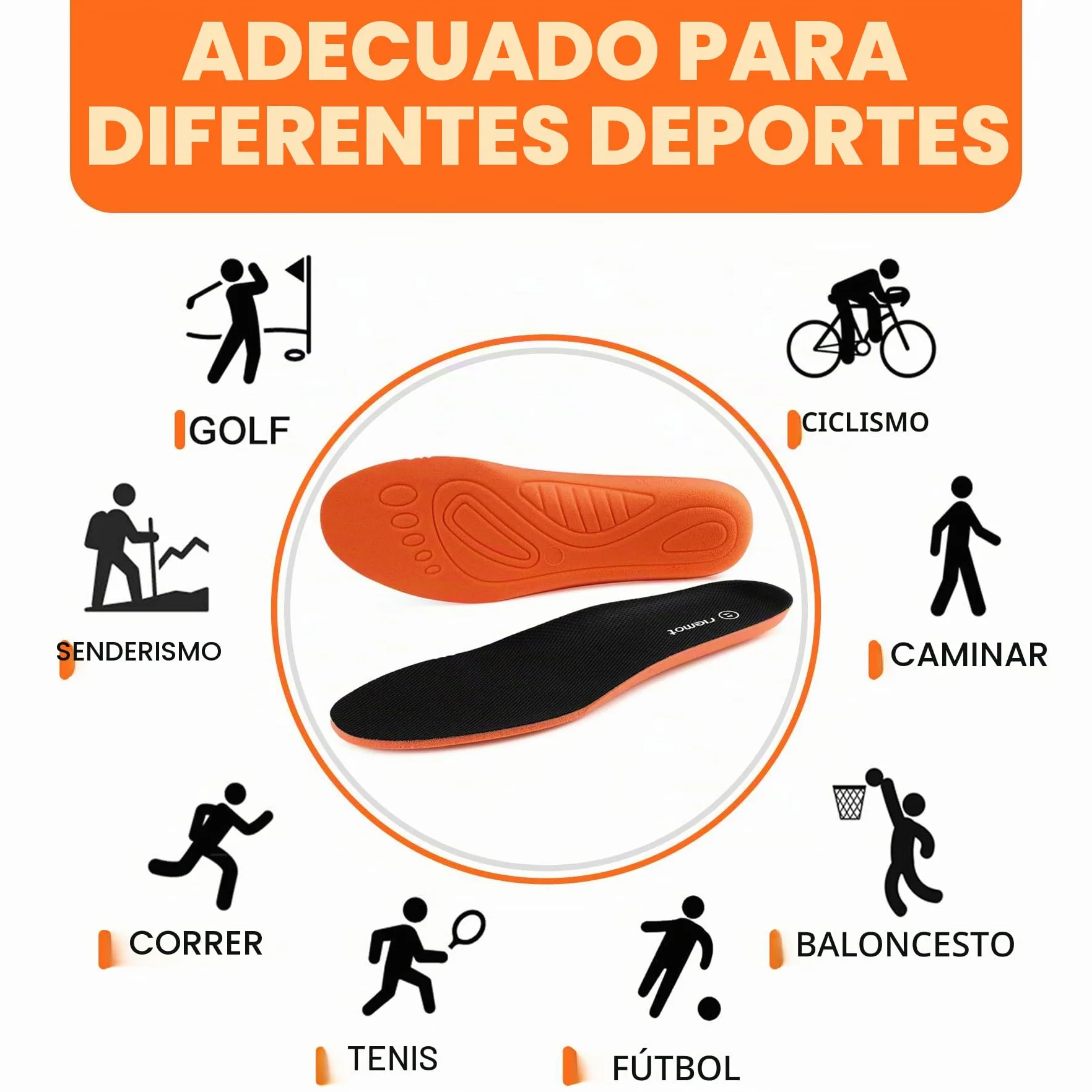 Riemot Plantillas de Reemplazo Confortables para Zapatos Hombres Mujeres Botas de Trabajo