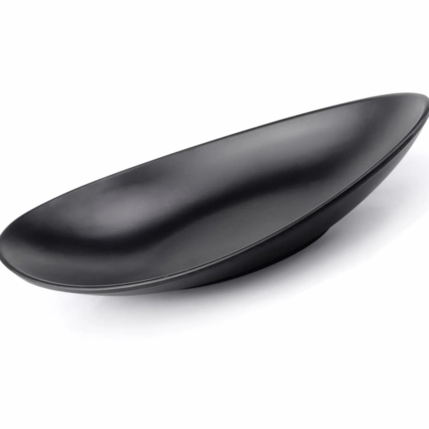 Bandeja Ovalada para Llaves y Joyas, Cuenco Decorativo para Monedas y Accesorios, Organizador de Mesa de Entrada, Bandeja Decorativa para Pasillo para Decoración del Hogar,negro