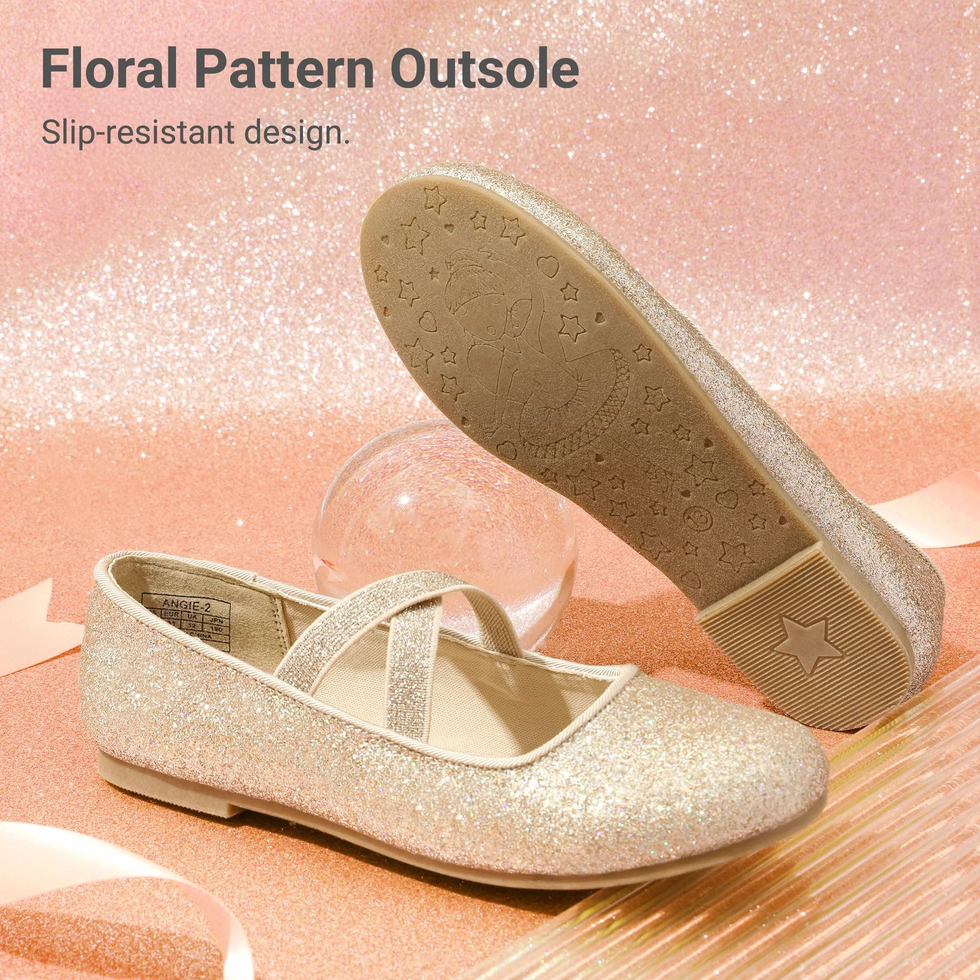 Dream Pairs Kids Bailarinas Mary Jane Zapatos Planos Princesa Angie-2