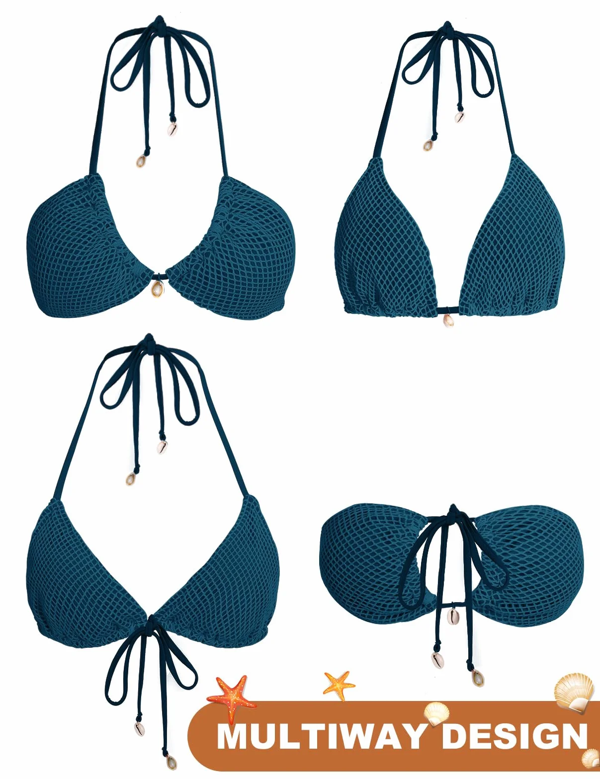Vancavoo Bikinis Mujer Brasileño Traje de Baño Dos Piezas Push Up Triángulo
