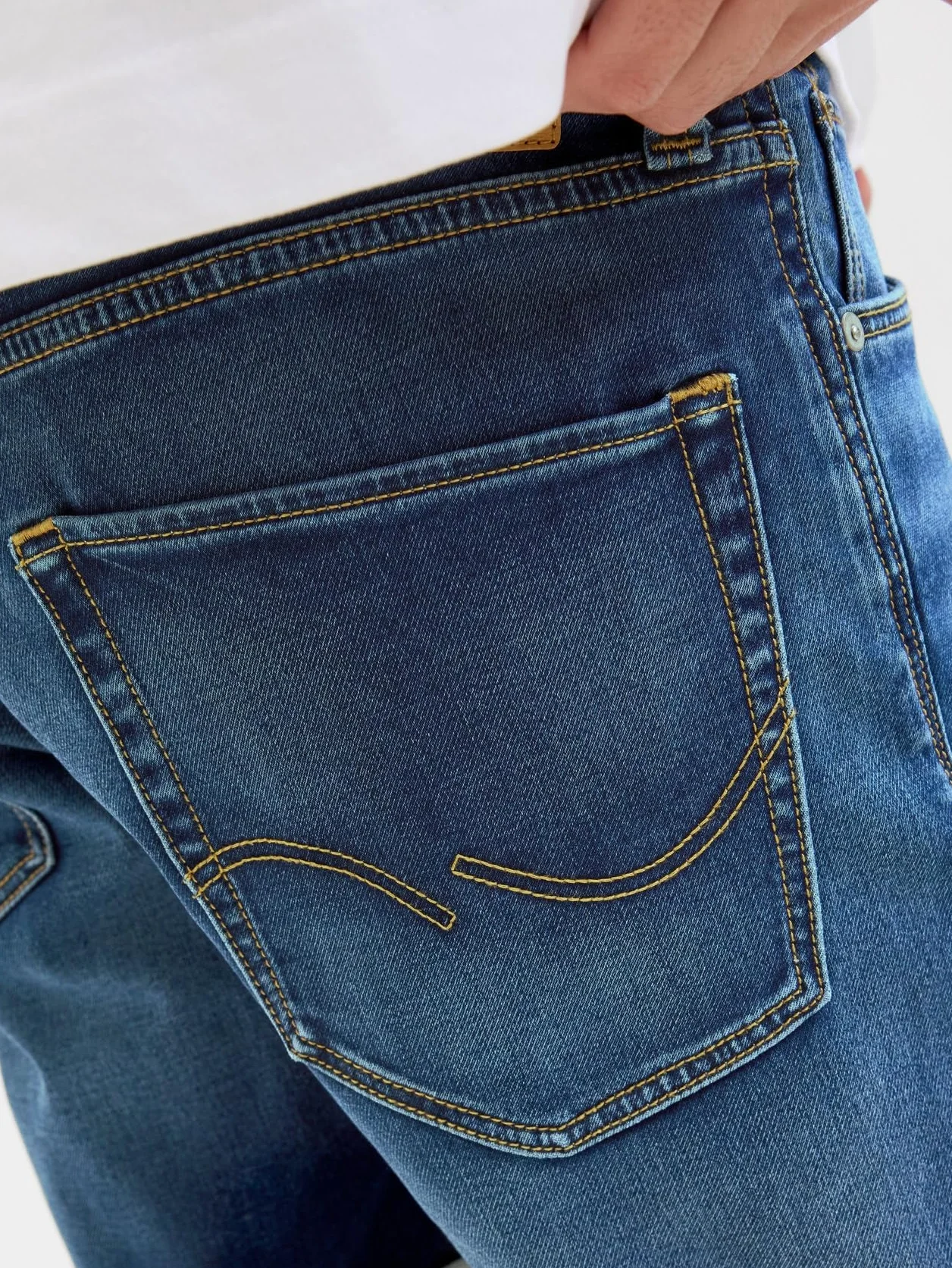 JACK & JONES Pantalones Cortos de Mezclilla Bermuda Regular Fit