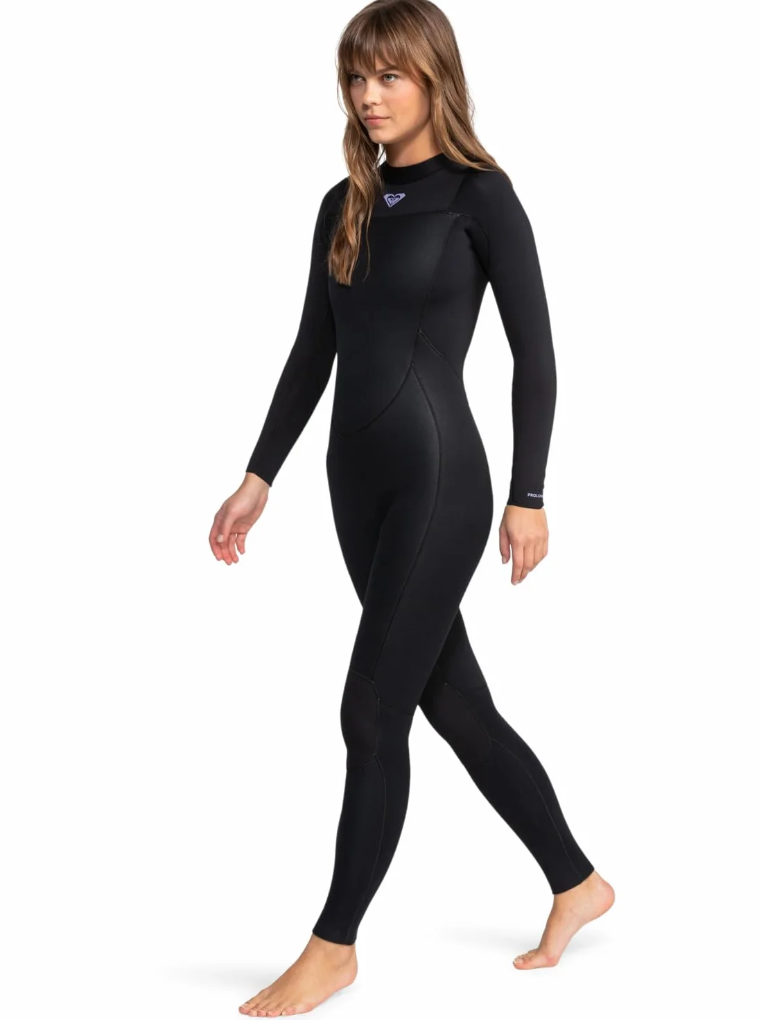 Roxy Womens Prologue 4/3mm Back Zip Wetsuit Black FREEMAX Neoprene