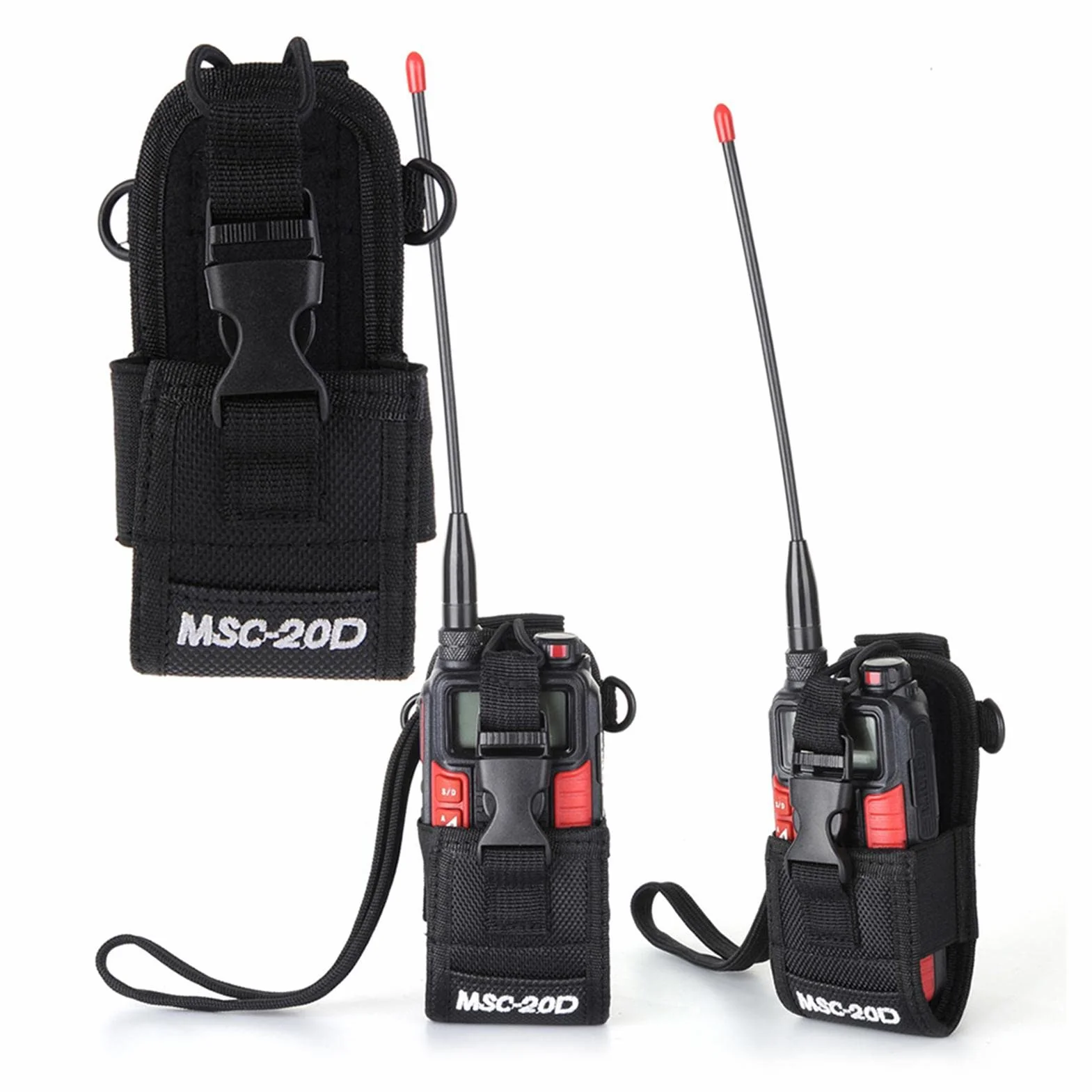 ZONTO Funda de Radio Nailon Ajustable para Walkie Talkie