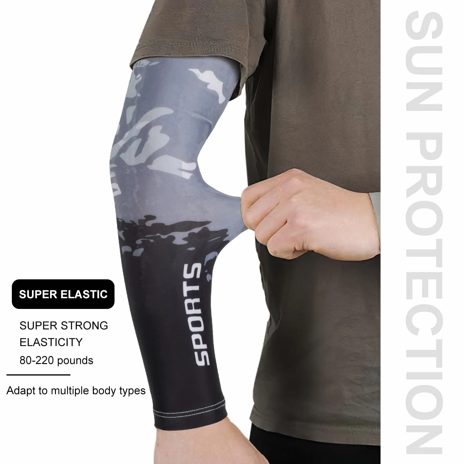 Mangas de protección solar UV para Hombres y Mujeres, Cubierta de Brazos Enfriamiento al Aire Libre