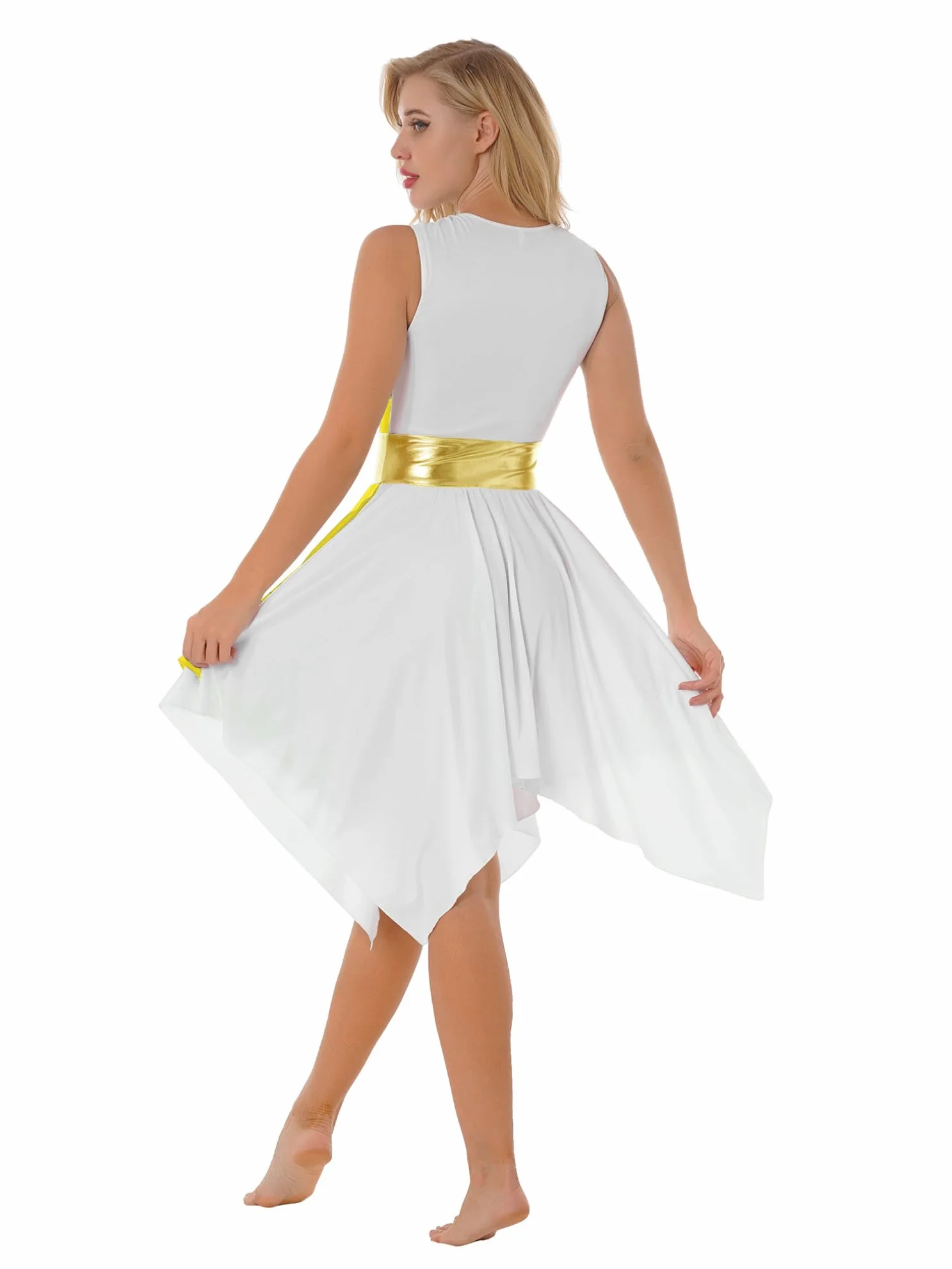 JEATHA Vestido de Danza Cristiana para Mujer Disfraz de Adoración Litúrgica de Iglesia