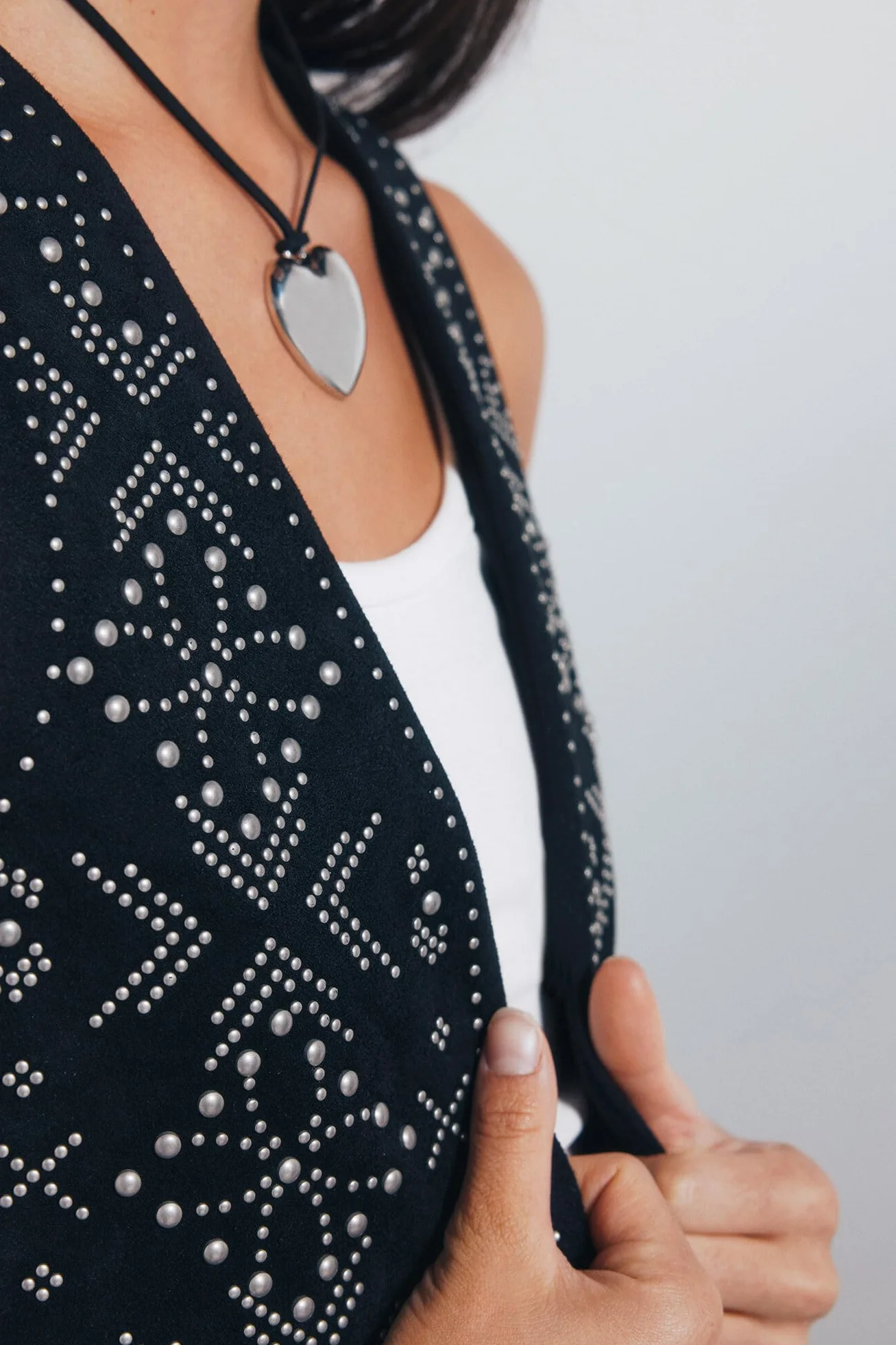 SPRINGFIELD Vest With Studs Tachuelas Vest Mujer (Pack de 1)