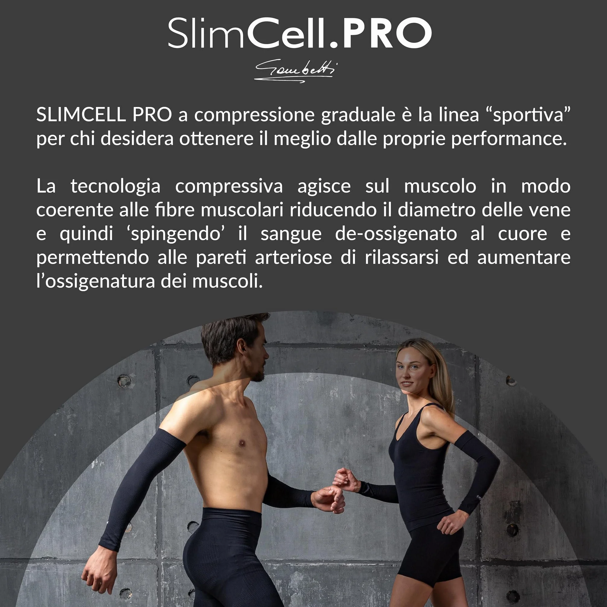 SLIMCELL PRO Manguitos Deportivos Unisex Anti UV Compresion Brazo Running Ciclismo Voleibol