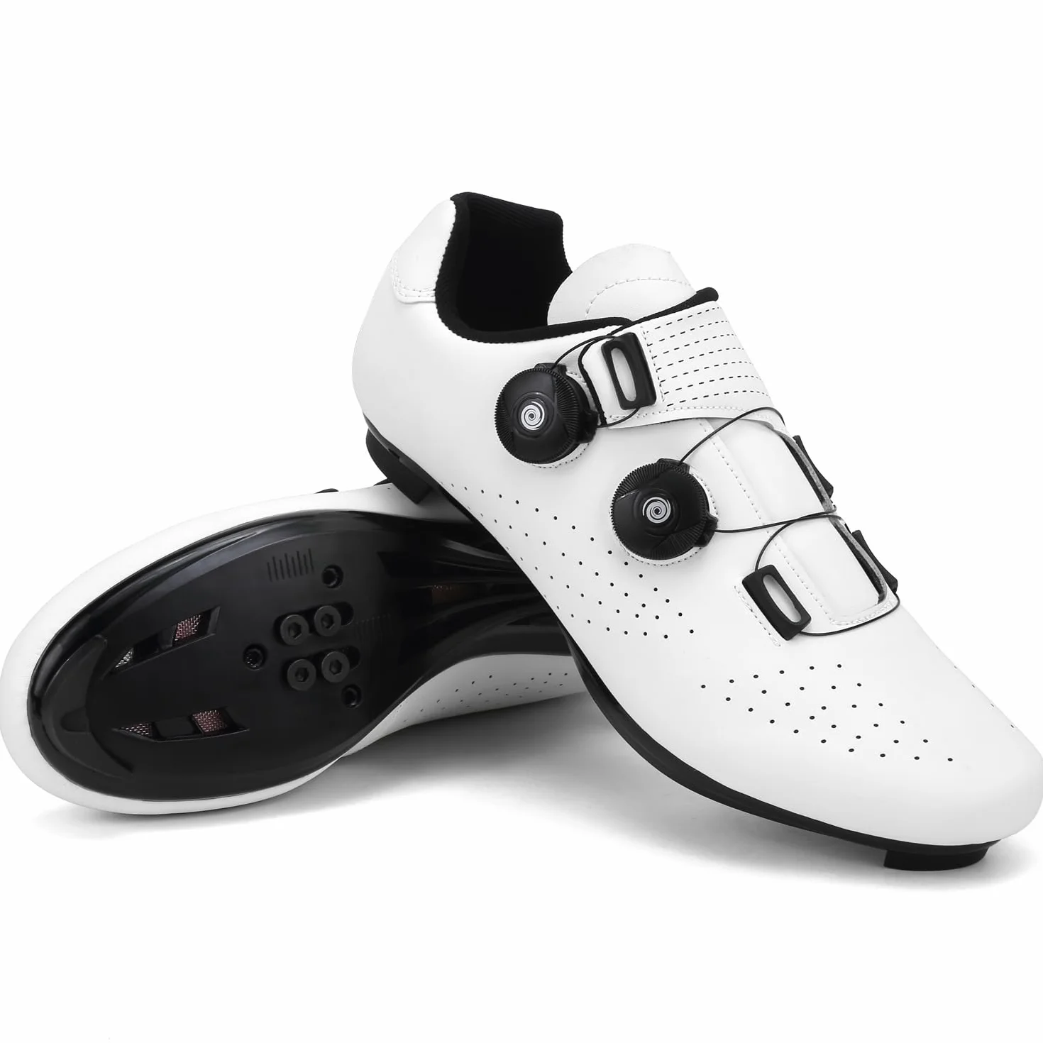 Hixingo Zapatillas de Ciclismo Hombre MTB SPD/SPD-SL Zapatos Bicicleta Carretera Montaña