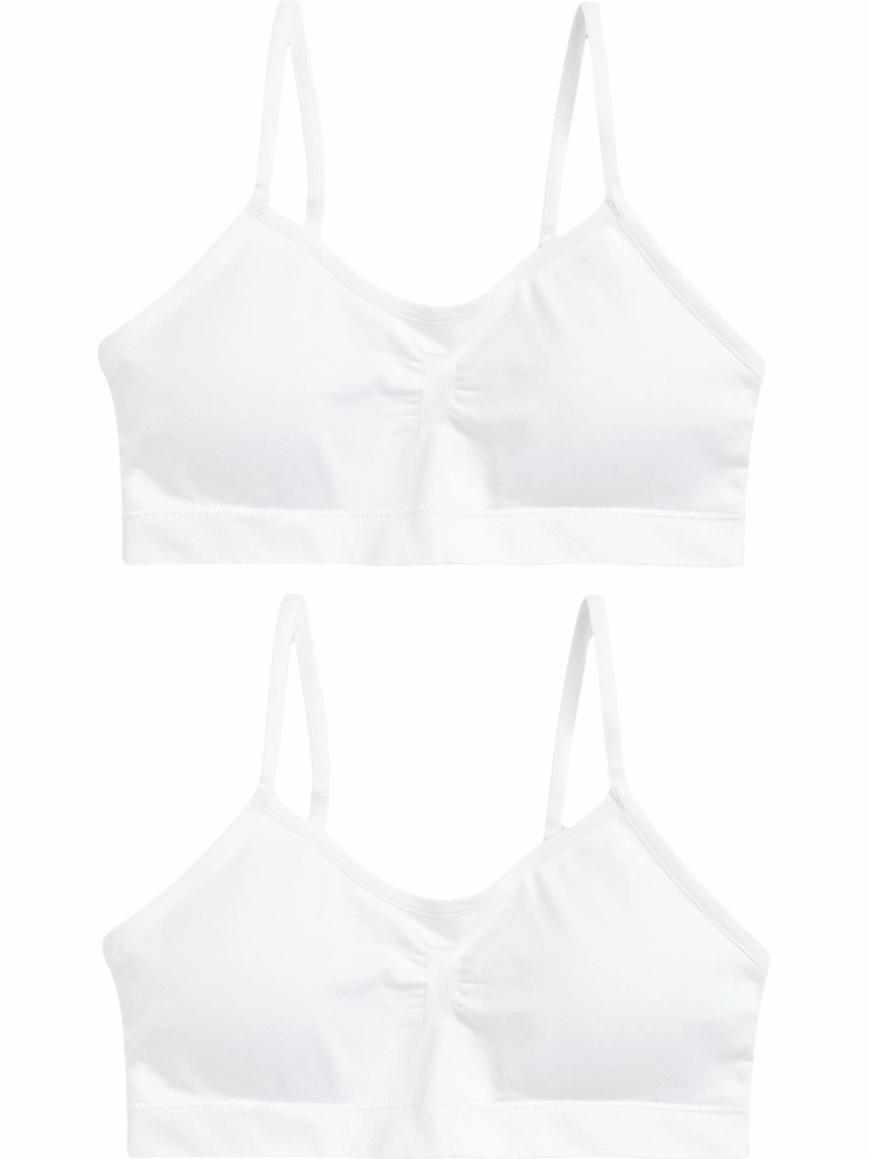 NEXT Niñas Pack 2 Tops Cortos Tirantes sin Costuras Copas Relleno Ligero extraíbles