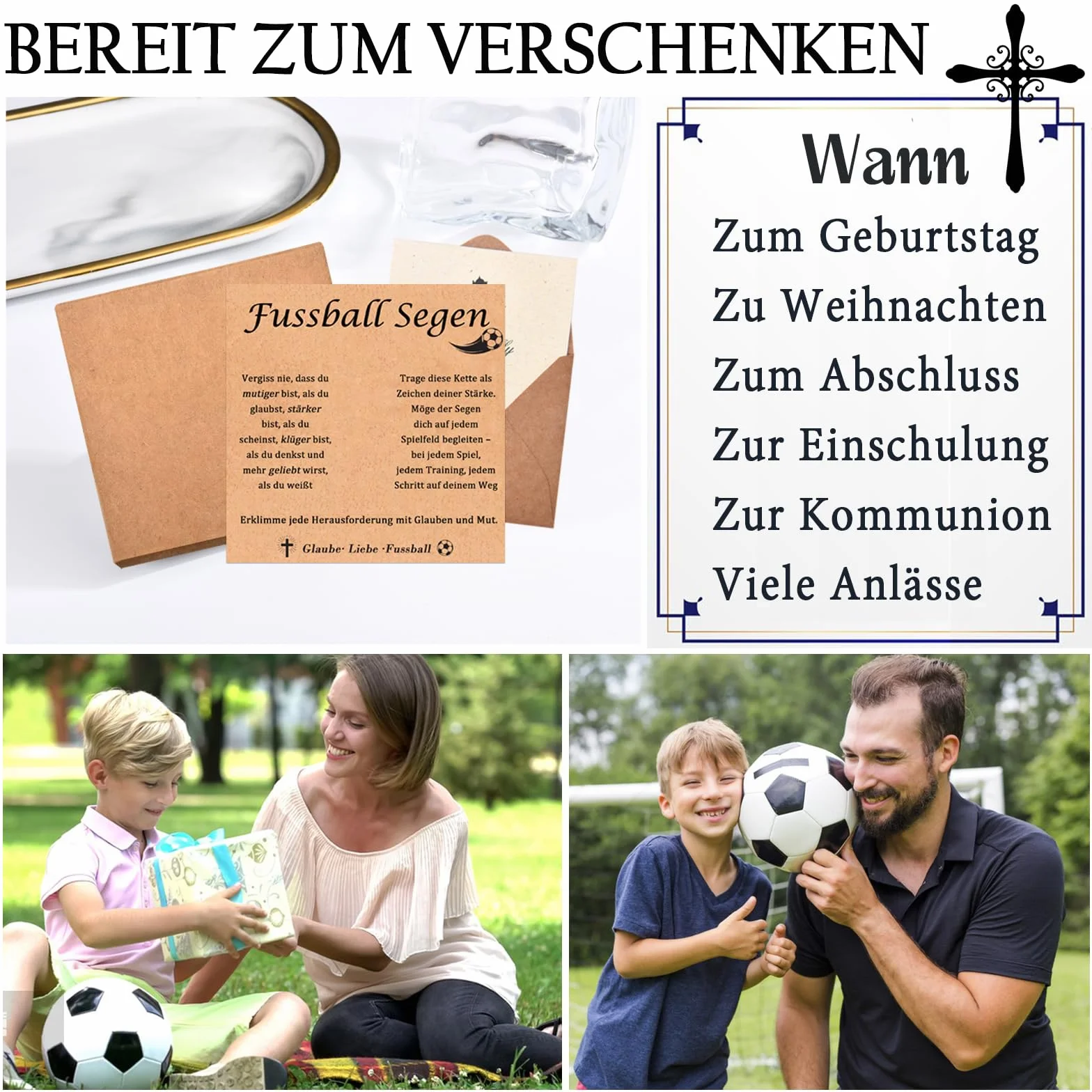 FAOMZQ Regalos de fútbol para niños, cadena de baloncesto para cumpleaños, Navidad