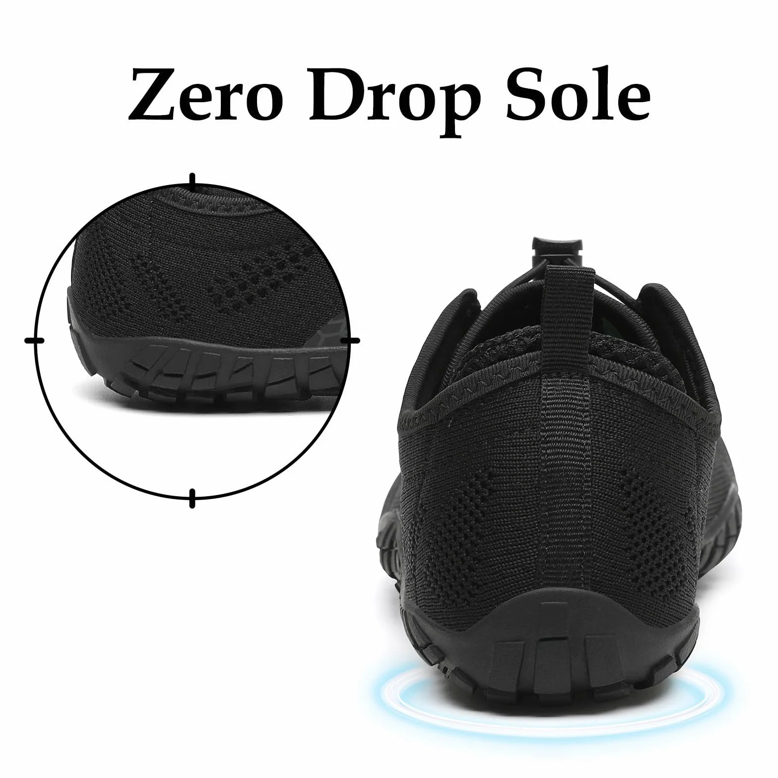 SAGUARO Zapatillas Minimalistas Barefoot Hombre Mujer - Ligeras Antideslizante Respirable - con Caja Tox Ancha y Suela Zero Drop