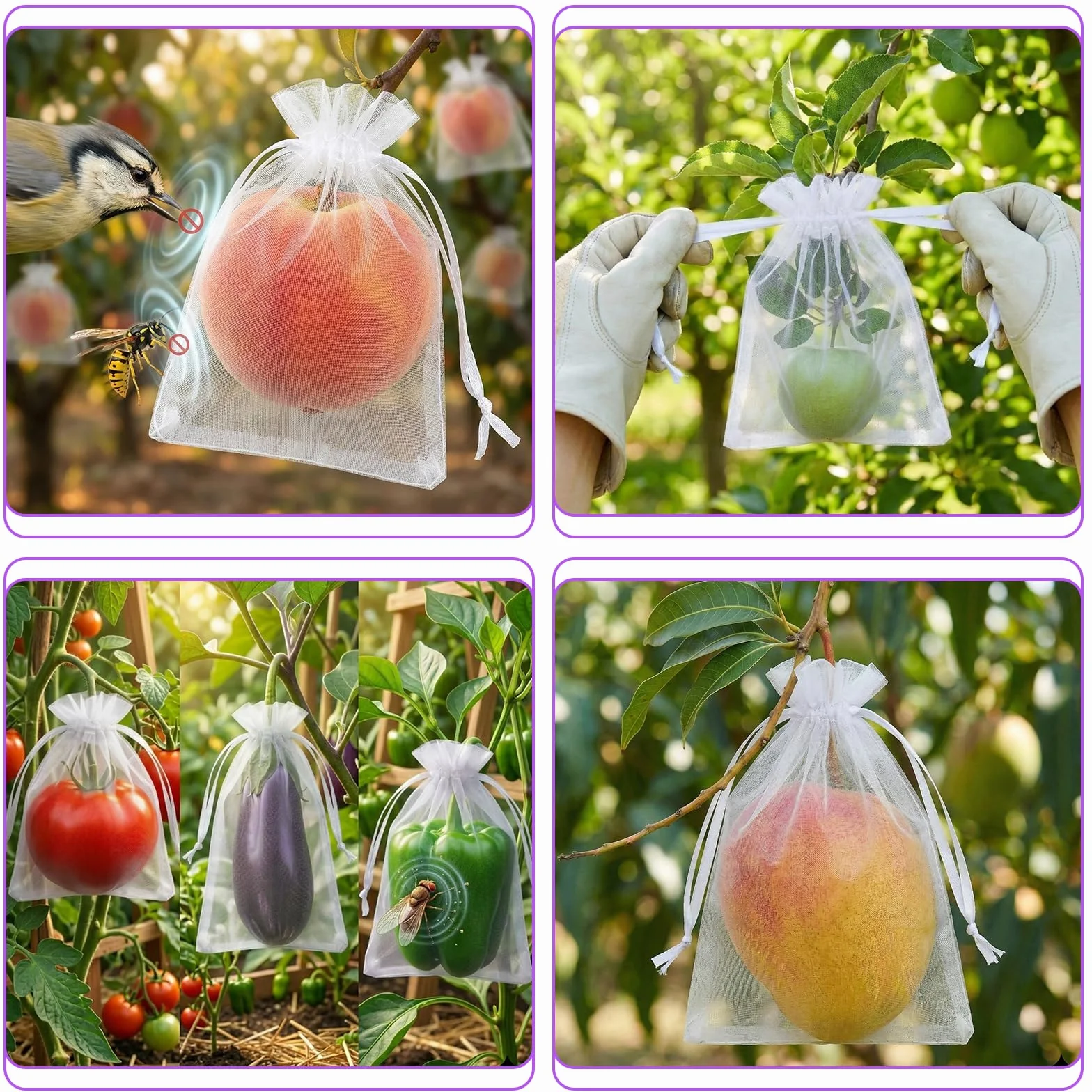 100 Piezas Bolsas de Organza, 10 x 15 CM Bolsas de Joyas, Bolsas de Caramelo con Cordón de Satén Bolsas de Regalo para Bodas,Regalo Decoración Fiestas Boda (Blanco)