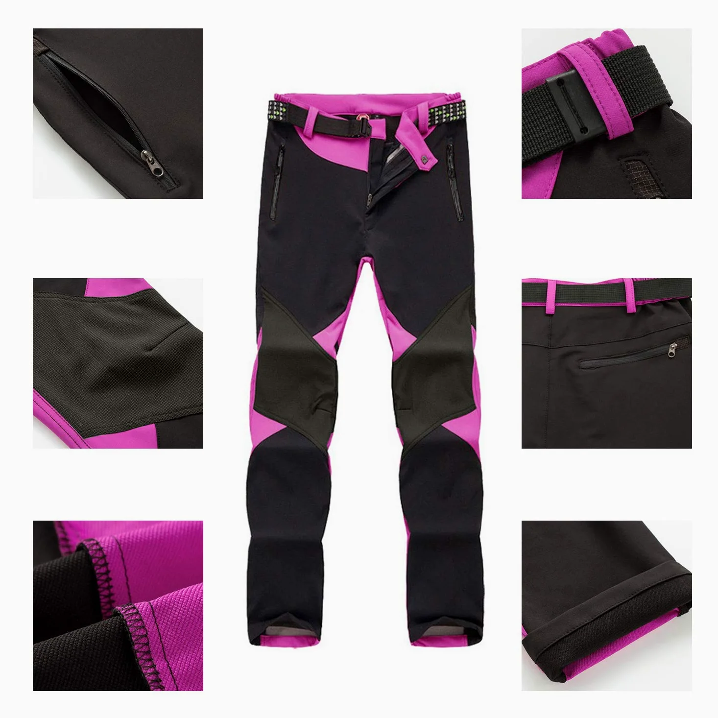 LHHMZ Mujeres Pantalones Impermeables de Senderismo Transpirable Ligero Deportes al Aire Libre Secado rápido Pantalones Trekking De Escalada