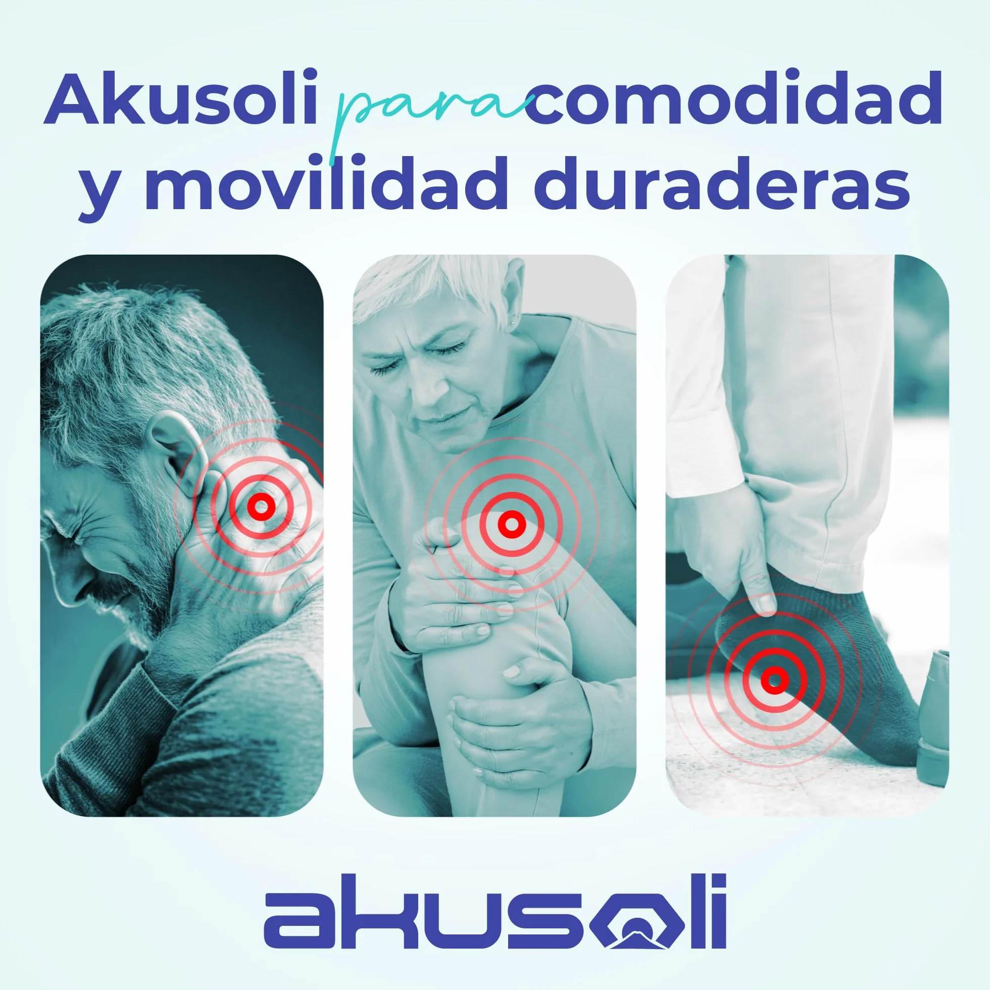 Akusoli Plantillas Mujer Hombre Gel Soporte Arco Absorción Impactos EU36-41.5