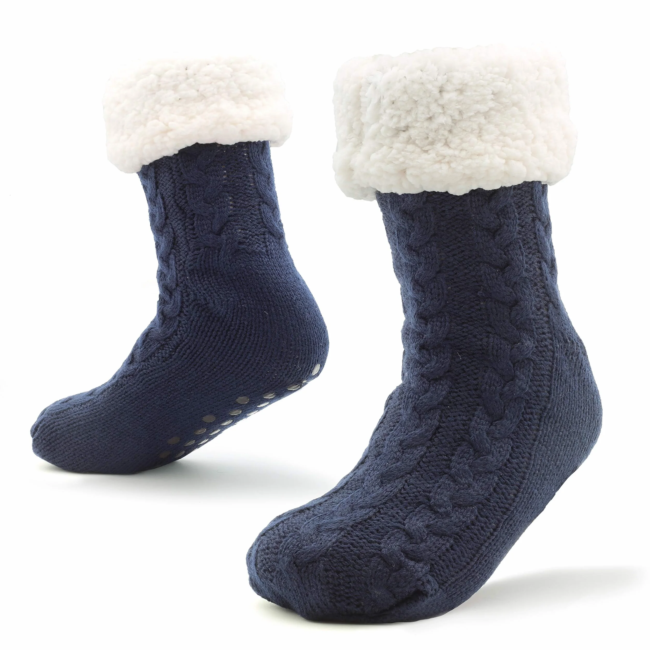 CityComfort Calcetines Hombre Antideslizantes con Forro Polar